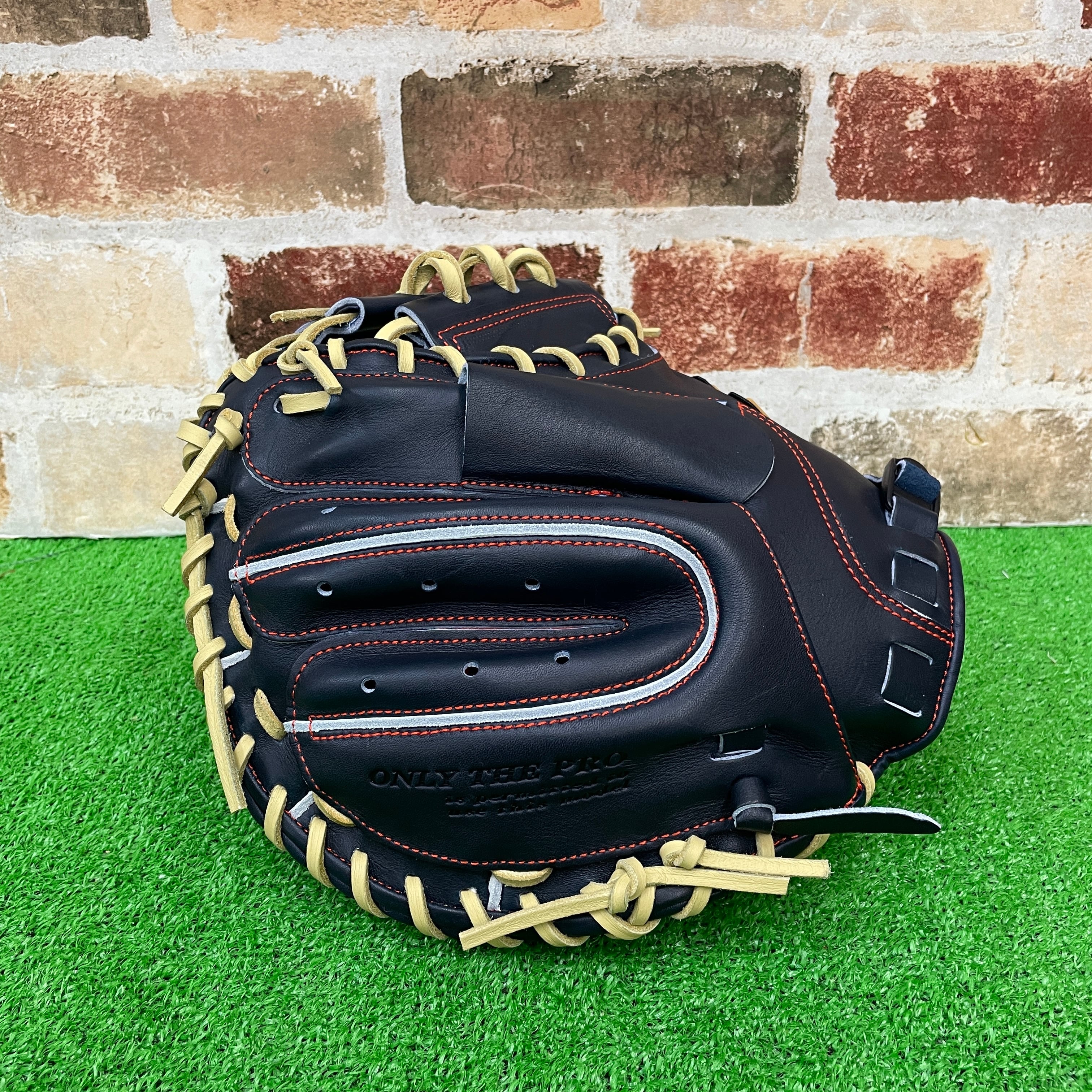 限定】ハタケヤマ 40周年記念 硬式ミット 捕手用 PRO-M91B Iブラック