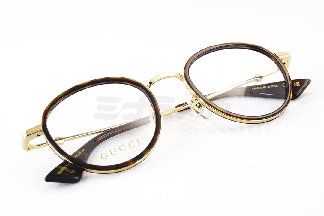 GUCCI メガネ GG0608OK 003 ボストン セル巻き グッチ GGアイコン ビー