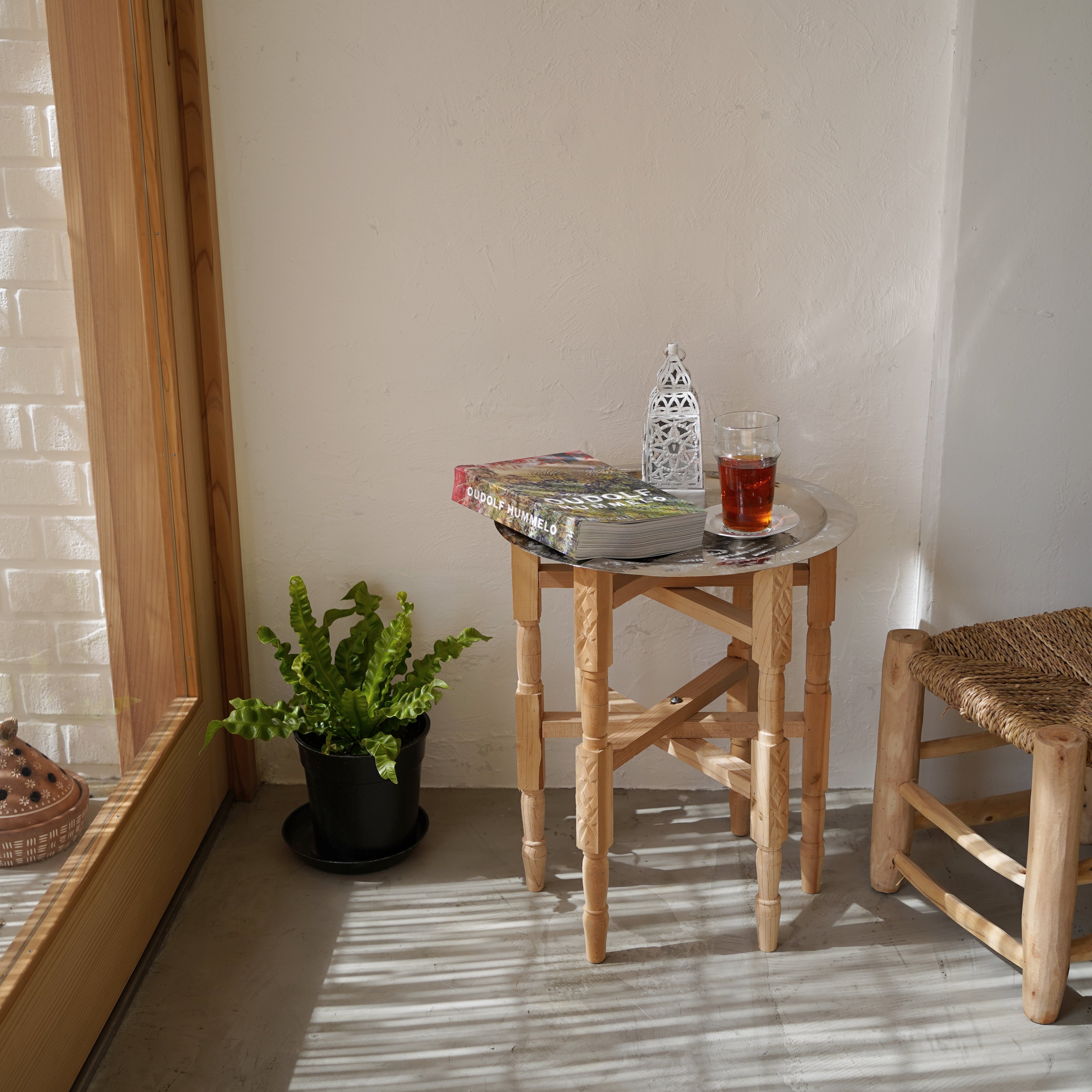 モロッコシルバートレイテーブルΦ40 cm | Sweet Things