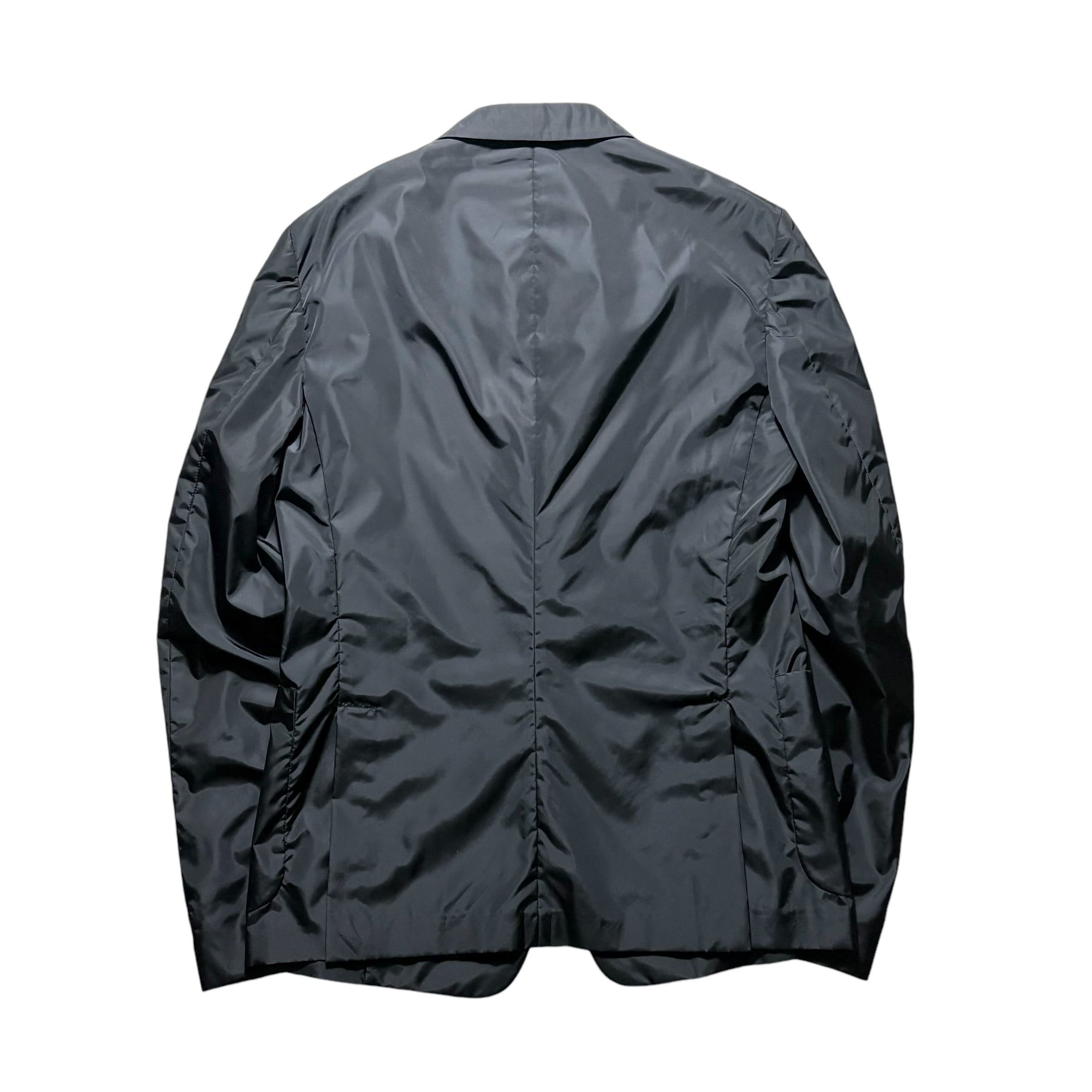 PRADA SPORT black nylon tailored jacket | NOIR ONLINE