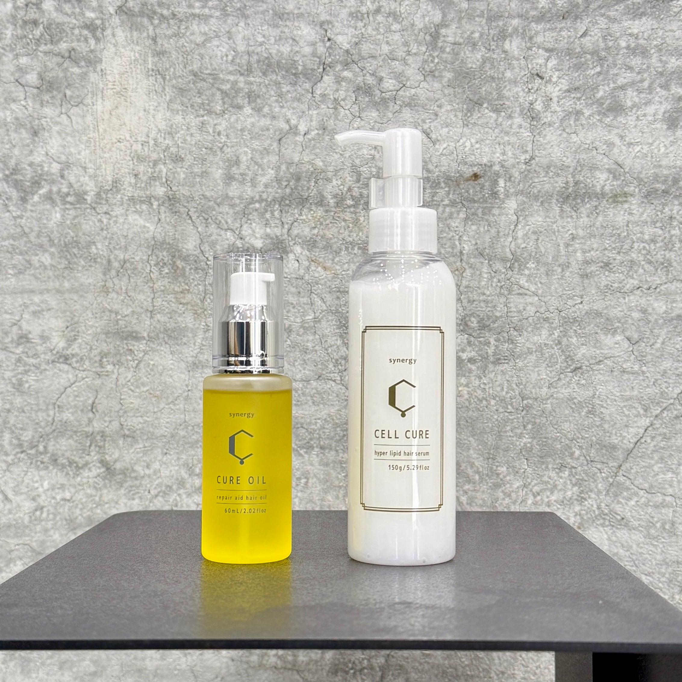 シナジー キュアオイル＆セルキュアセット 【髪質改善オイル＆ミルク