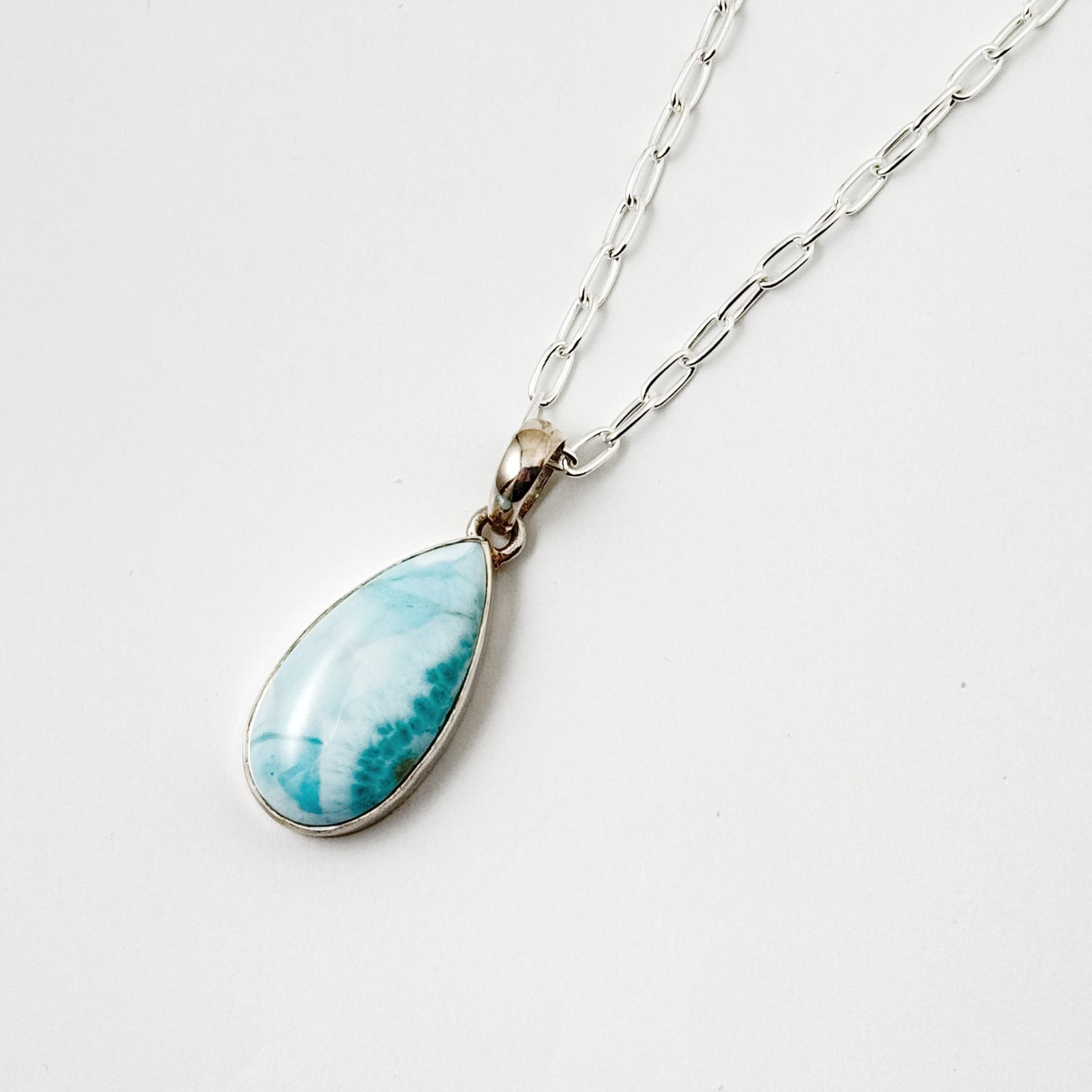 一点物 ラリマー ドロップ ペンダント | 【公式通販】鎌倉のシルバー