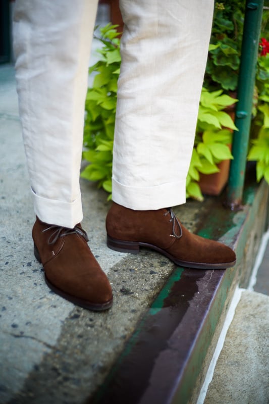 Loake ローク PIMLICO 本革 スエードチャッカブーツ ダークブラウン