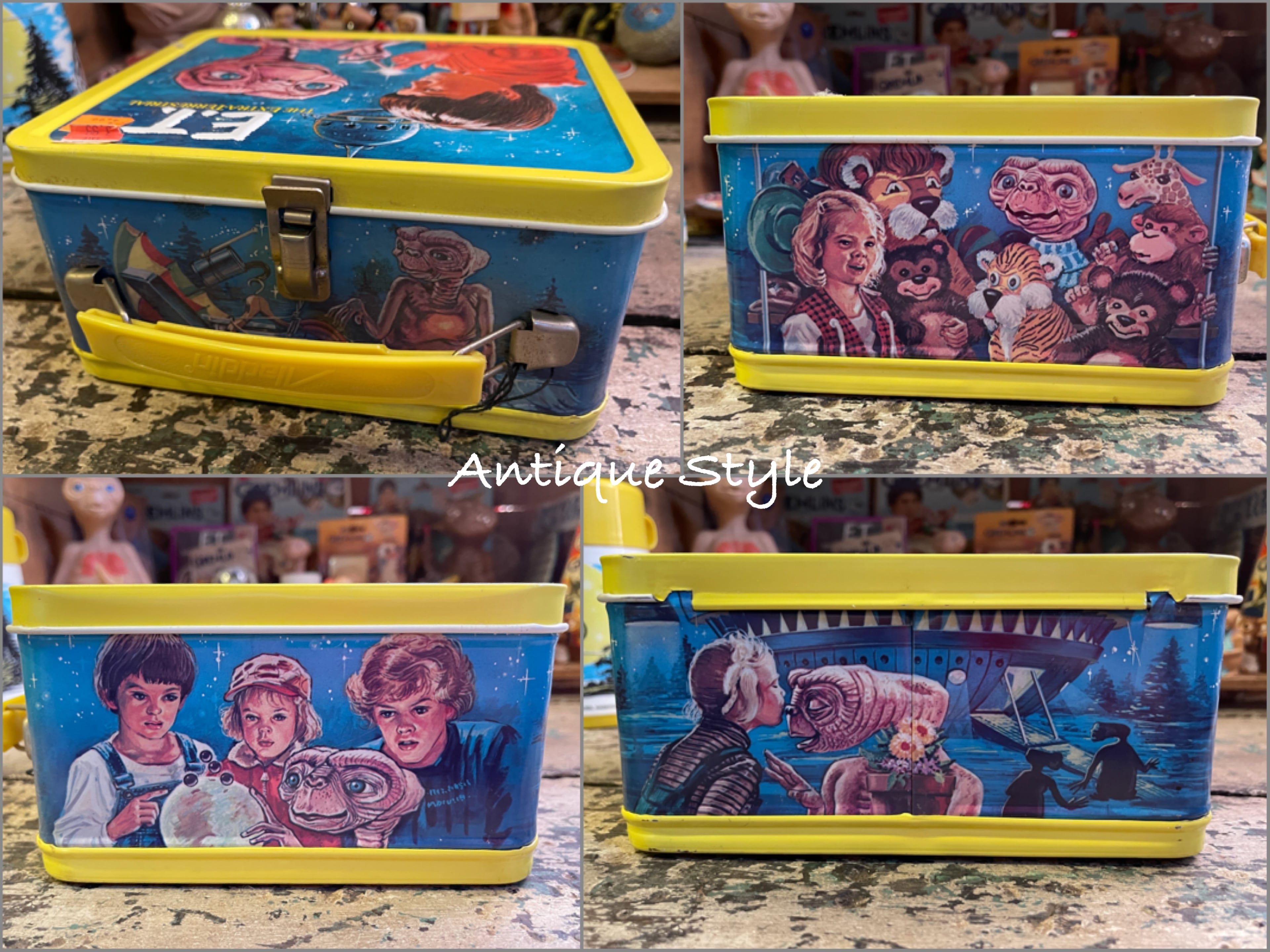 ディズニー ブリキ ランチトランク Aladdin製 昭和 レトロ ディズニー