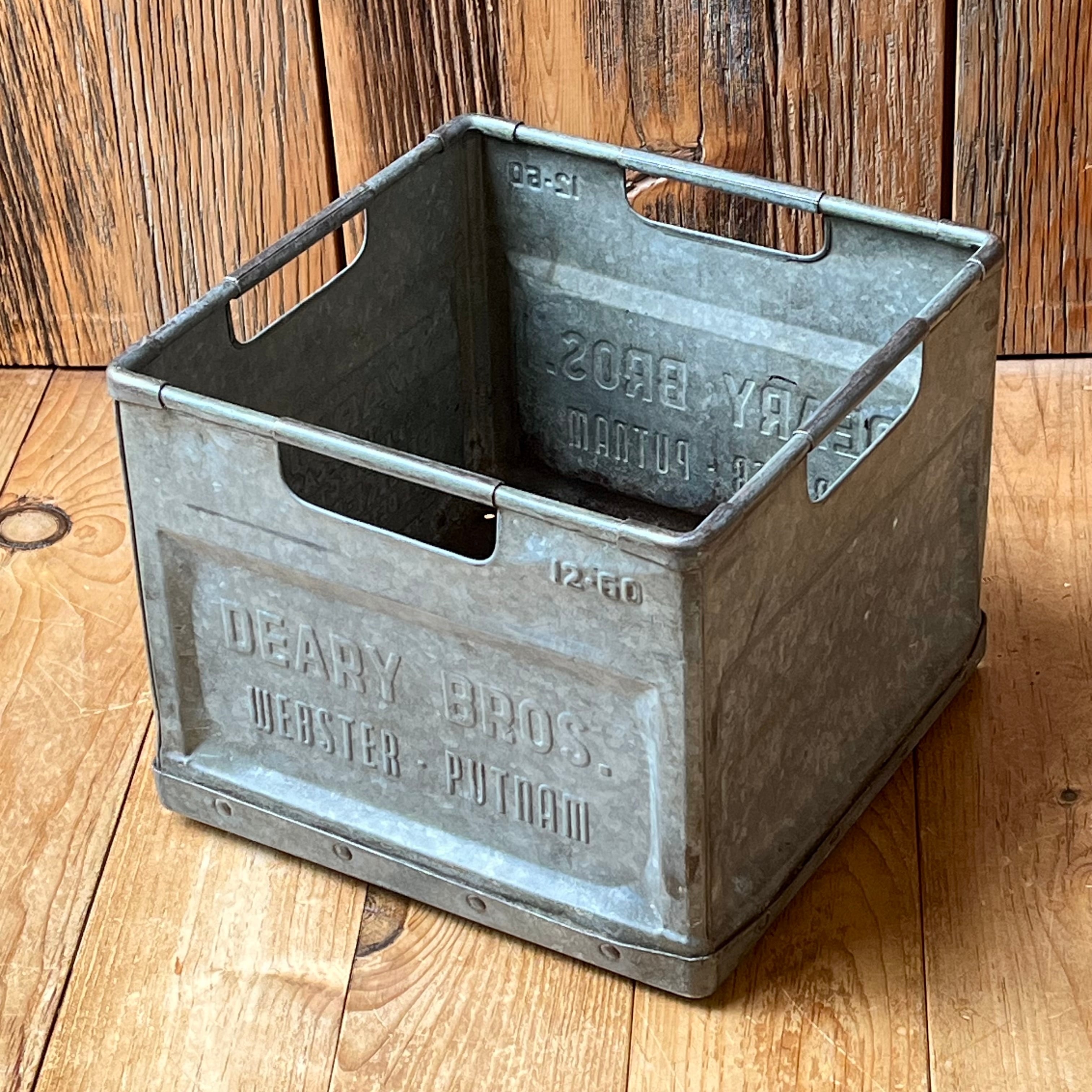 Vintage Milk Crate ミルククレート USA製 インダストリアル 店舗