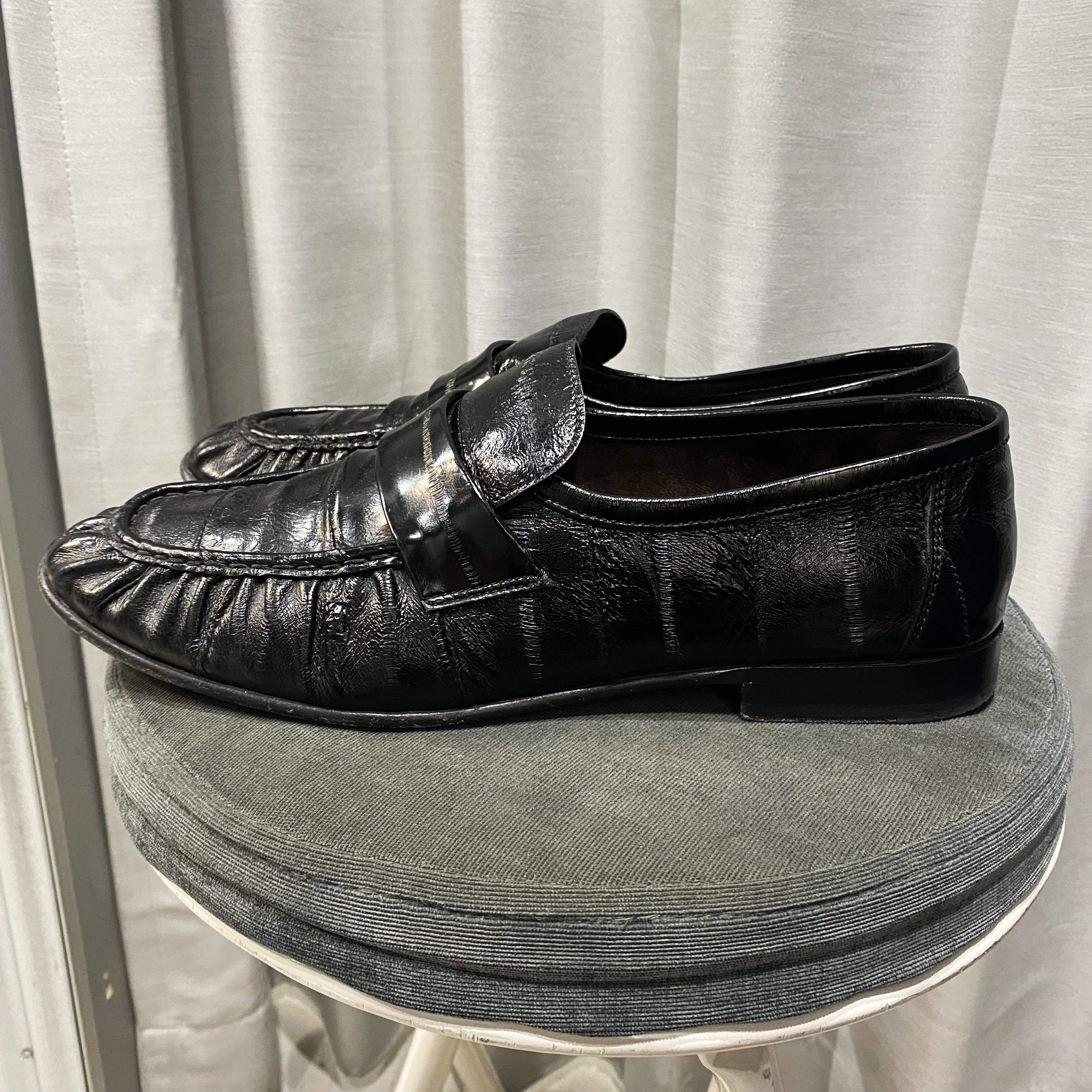 THE ROW ザロウ Soft Loafer in Eel ソフトローファー イール ブラック