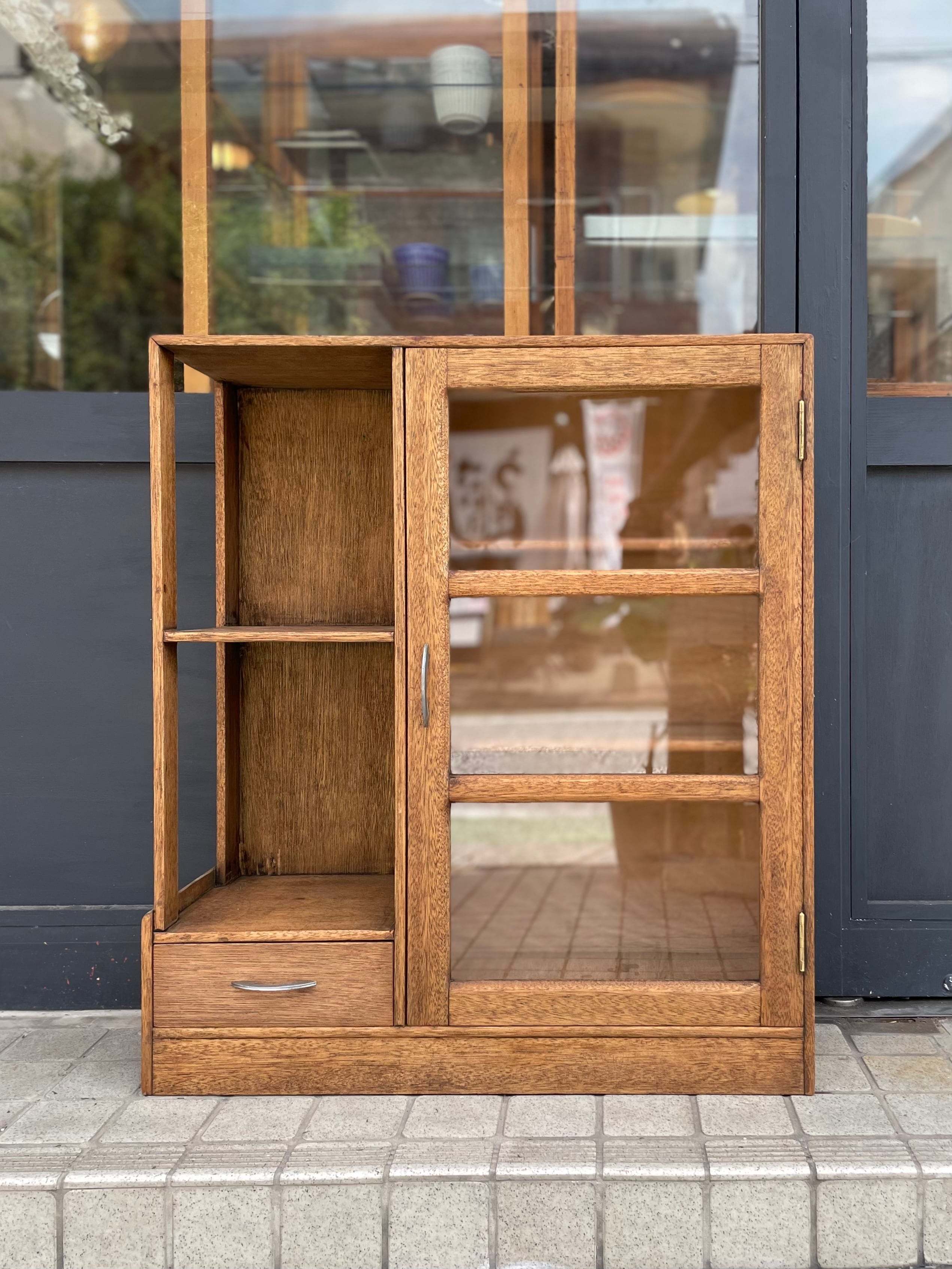 ガラス戸付き木棚/古道具 | 古道具とZAKKA COZA -par ici-