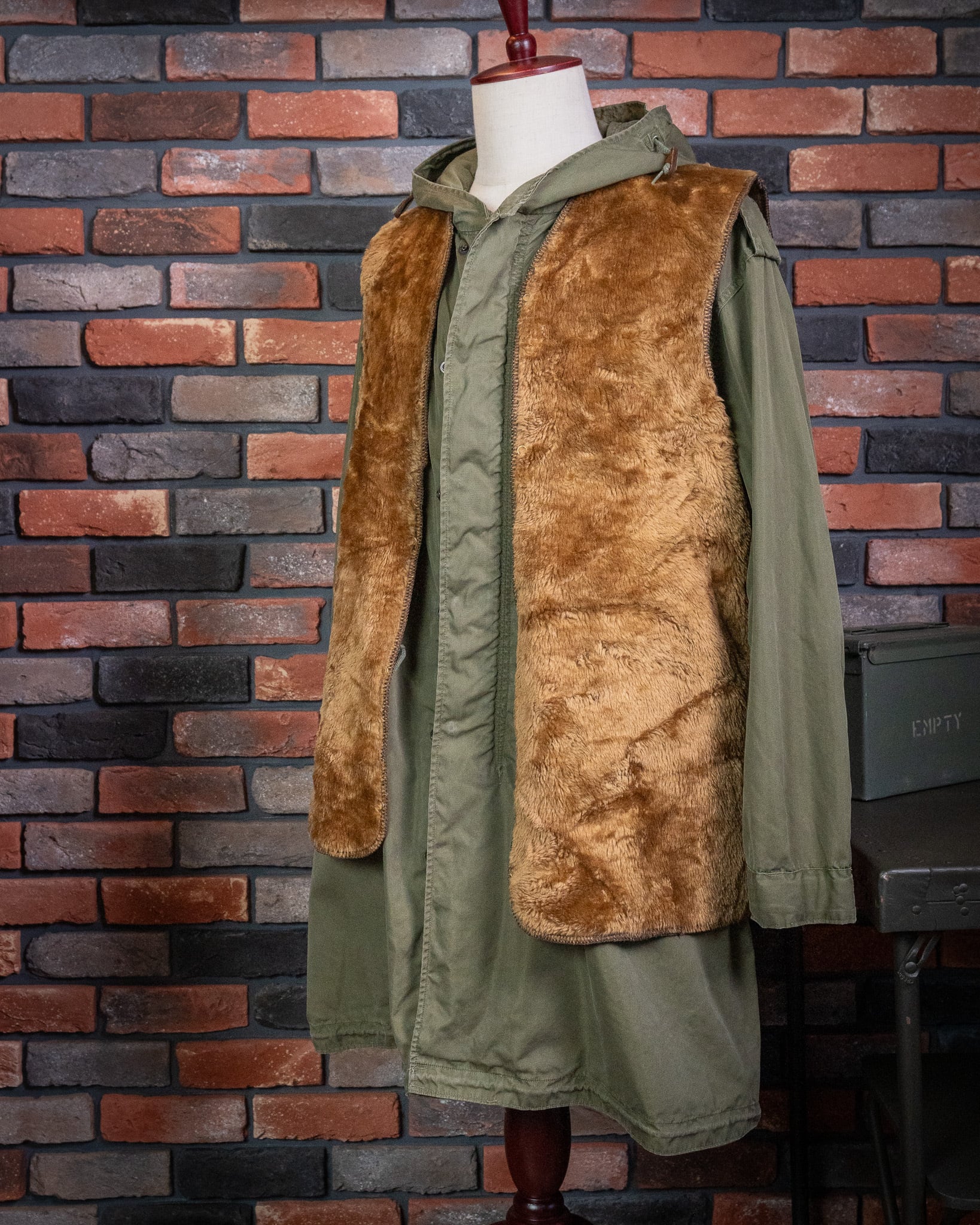 A295】Barbour 3warrant Pile Linner Vest 