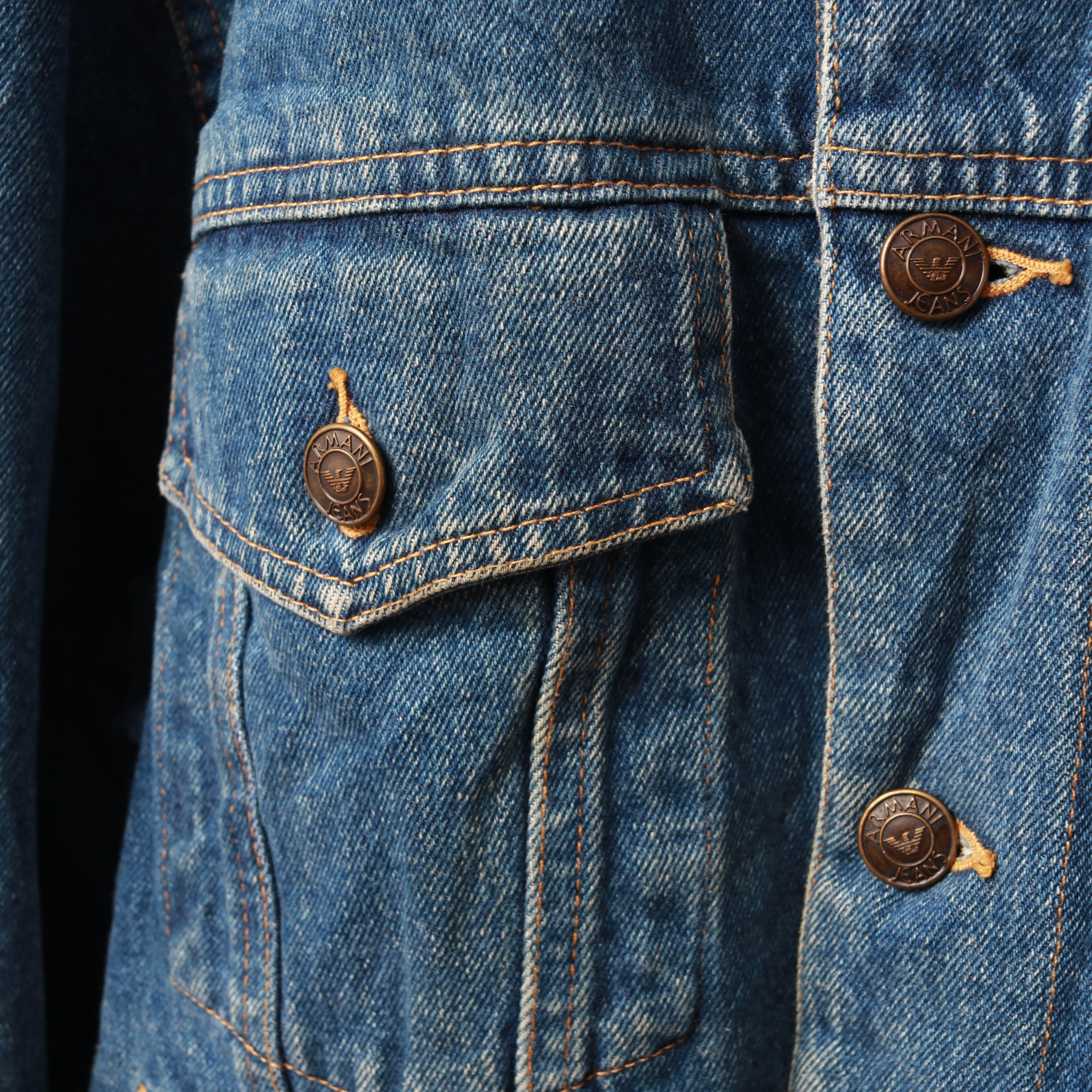 1990's ARMANI JEANS Reversible Denim Jacket