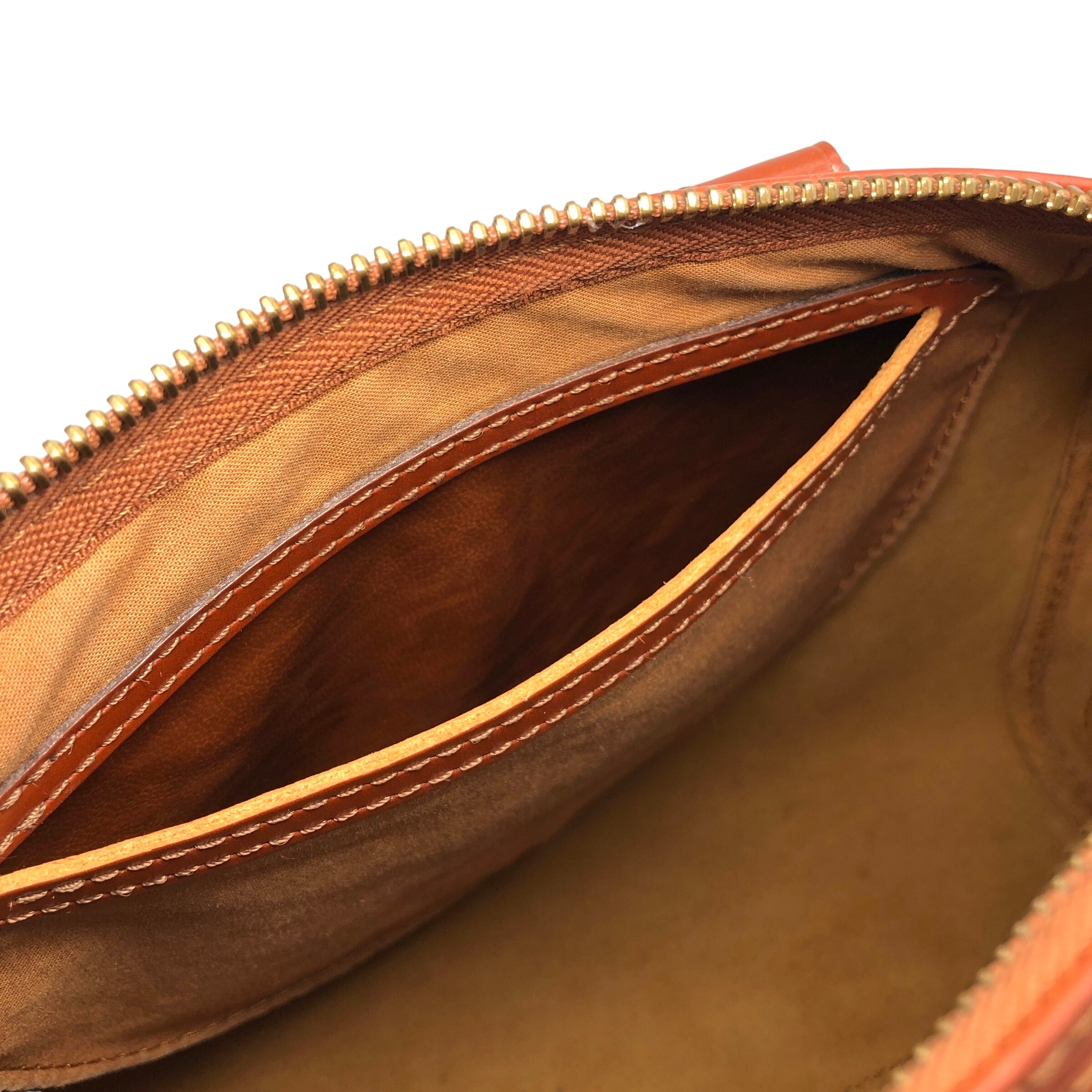 LOUIS VUITTON ルイヴィトン エピ ハンドバッグ ブラウン レザー