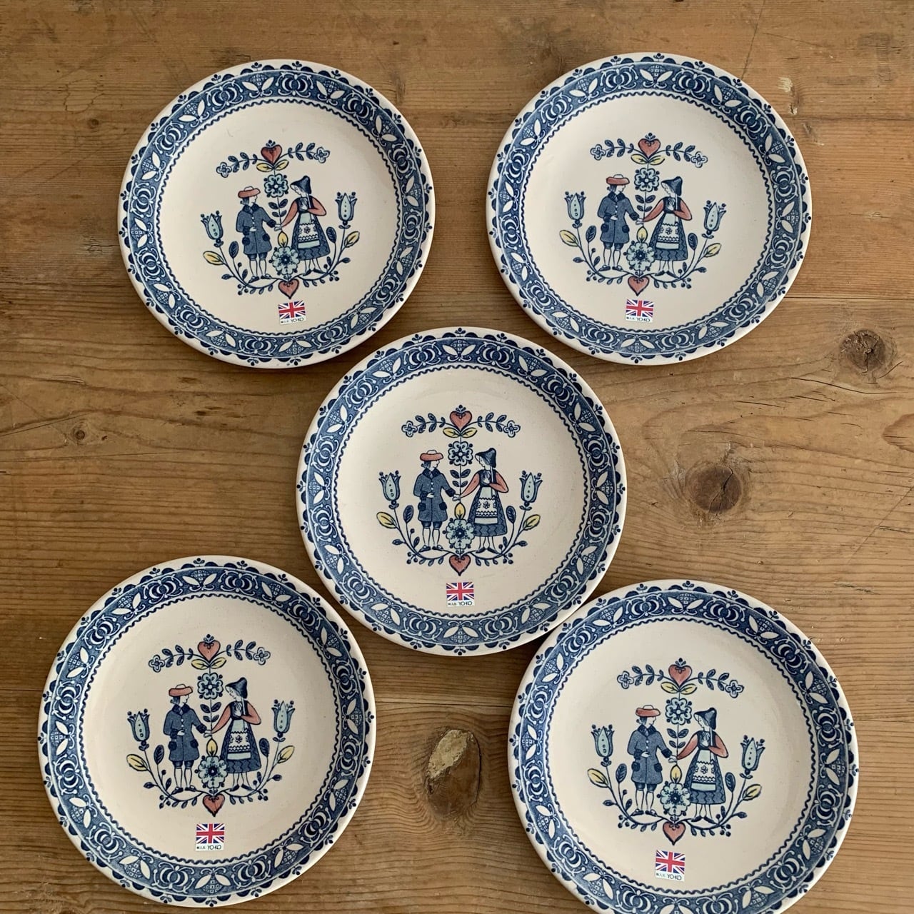 JOHNSON BROTHERS ジョンソンブラザーズ Hearts&Flowers プレート 5枚