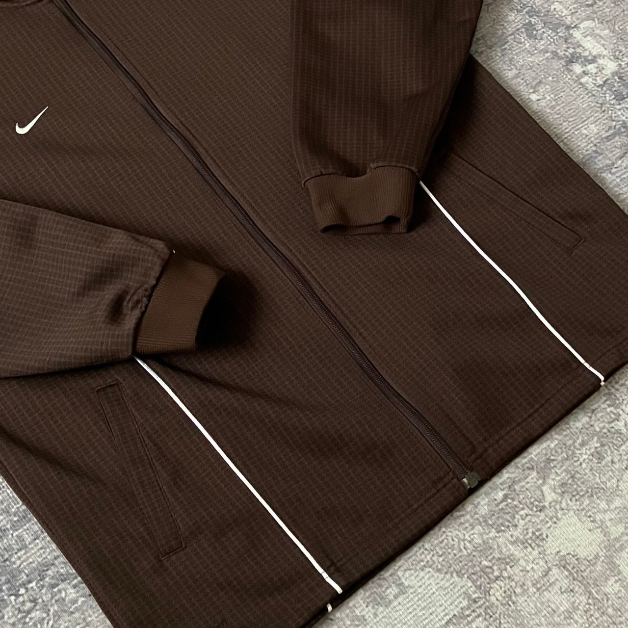 好配色】ナイキ トラックジャケット 刺繍ロゴ 00S ブラウン 茶色 XXL | ROA