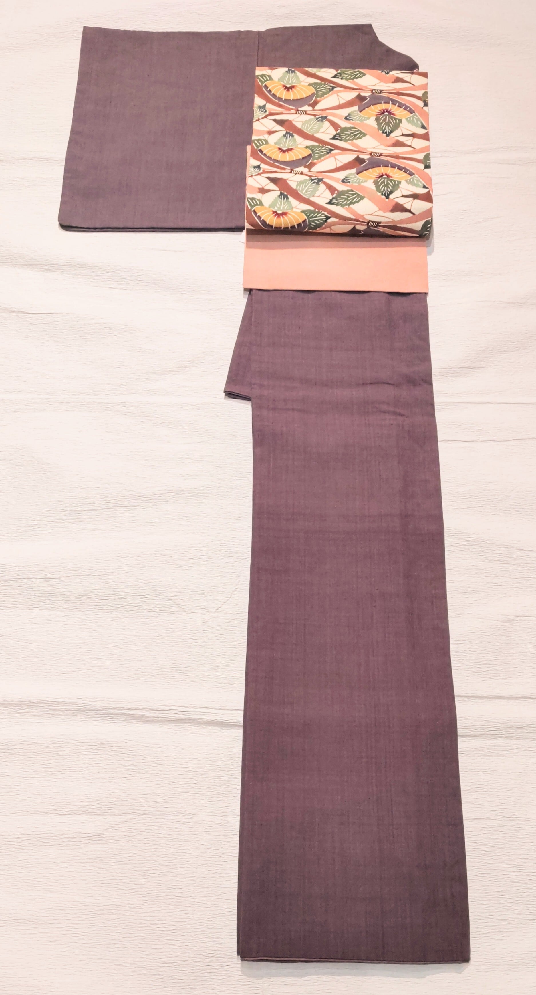 本場結城紬の色無地 紫色 | リサイクル着物 菅野