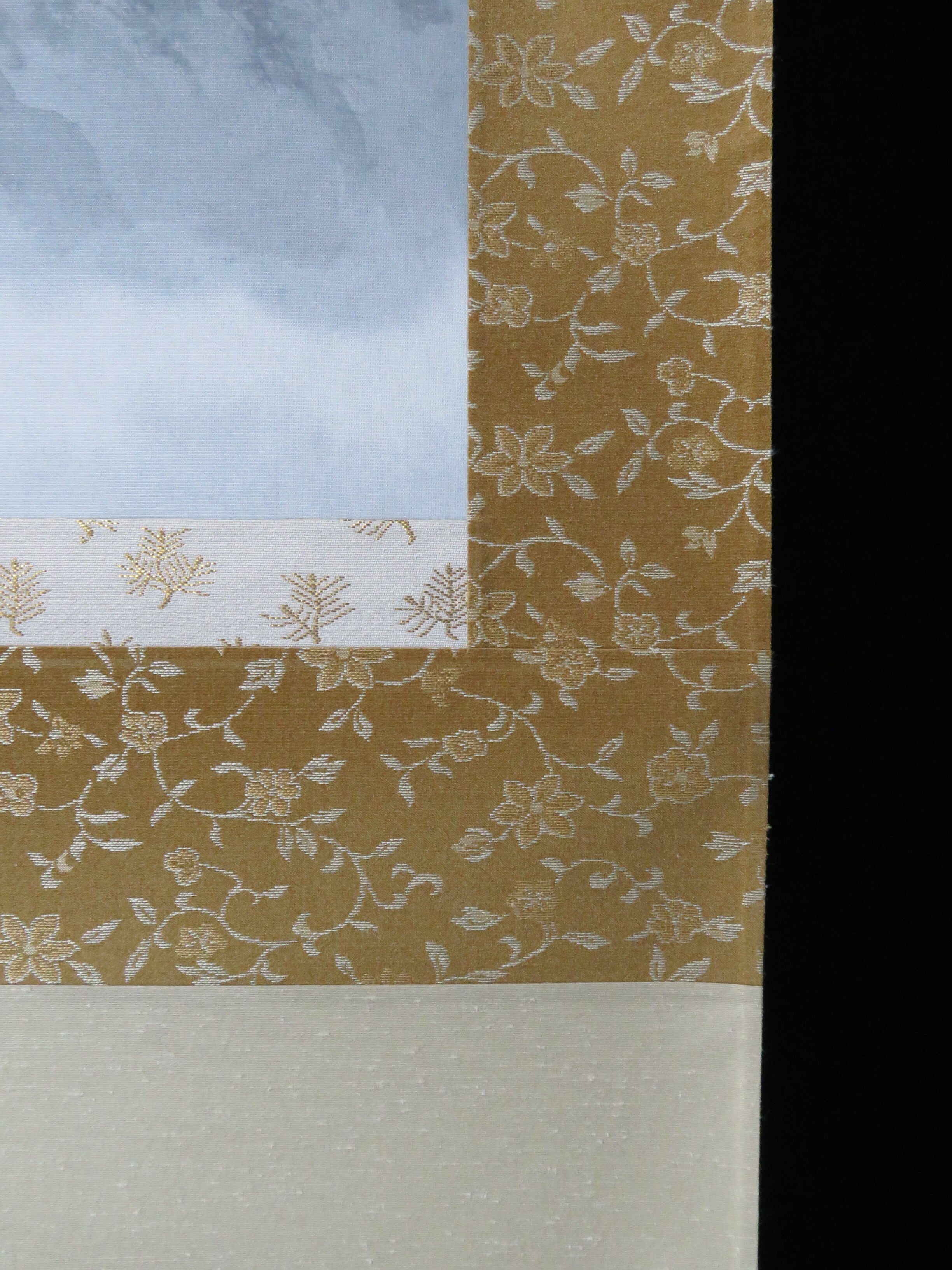 掛軸 南義信 水墨山水 大和路 共箱 尺五立 現代作家掛軸 JY1048