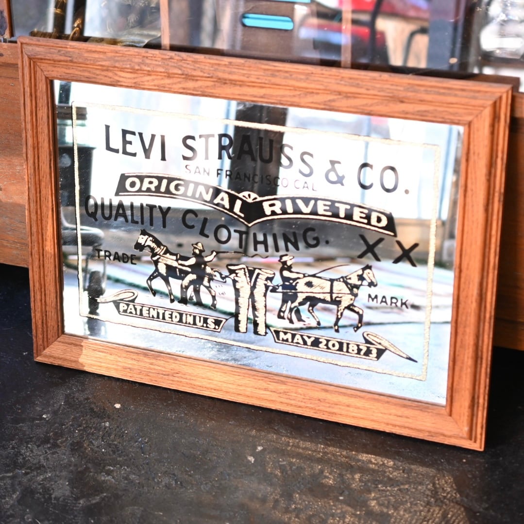 60's Vintage Levi's Advertising Pub Mirror 2 | Button Works Store