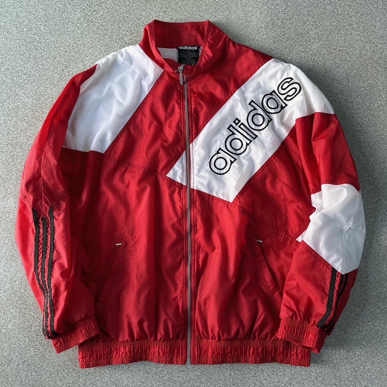 80s〜 adida アディダス アシンメトリー ナイロンジャケット ウインド