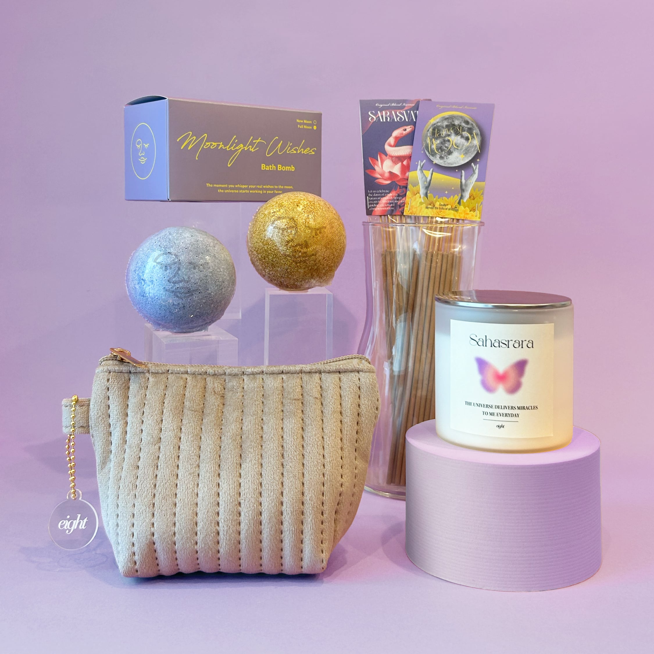 マリアオラクル タロットキャンドル3種セット （力・節制・隠者）eight