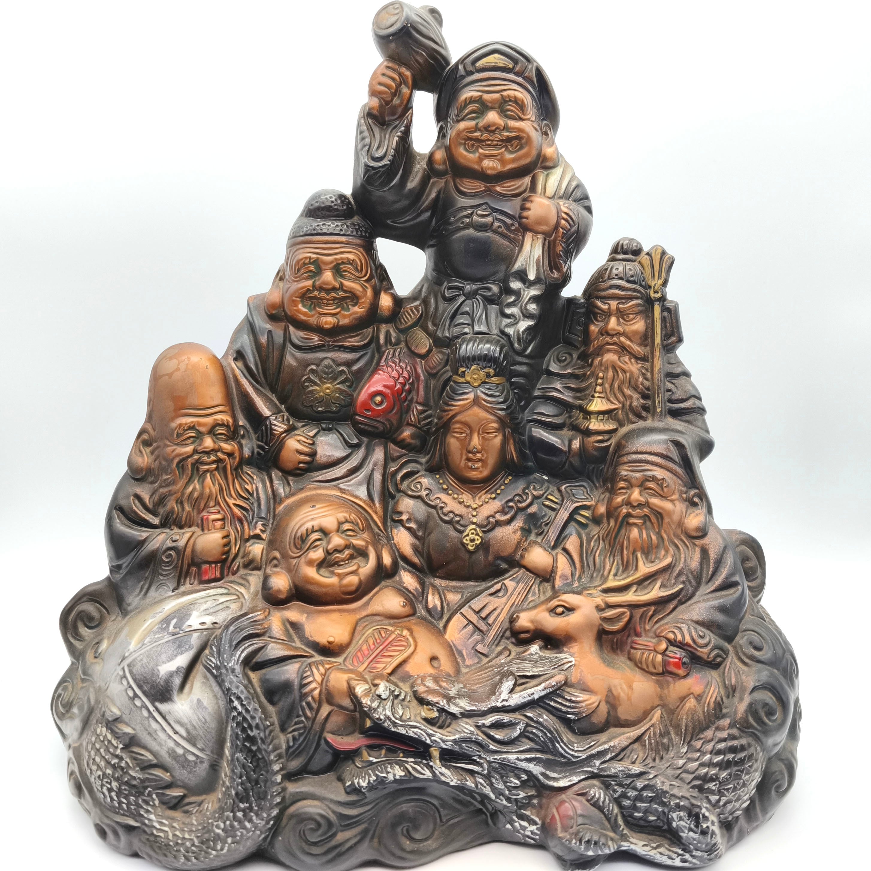 七福神・陶器人形・開運・招福・縁起物・インテリア・No.250426-07