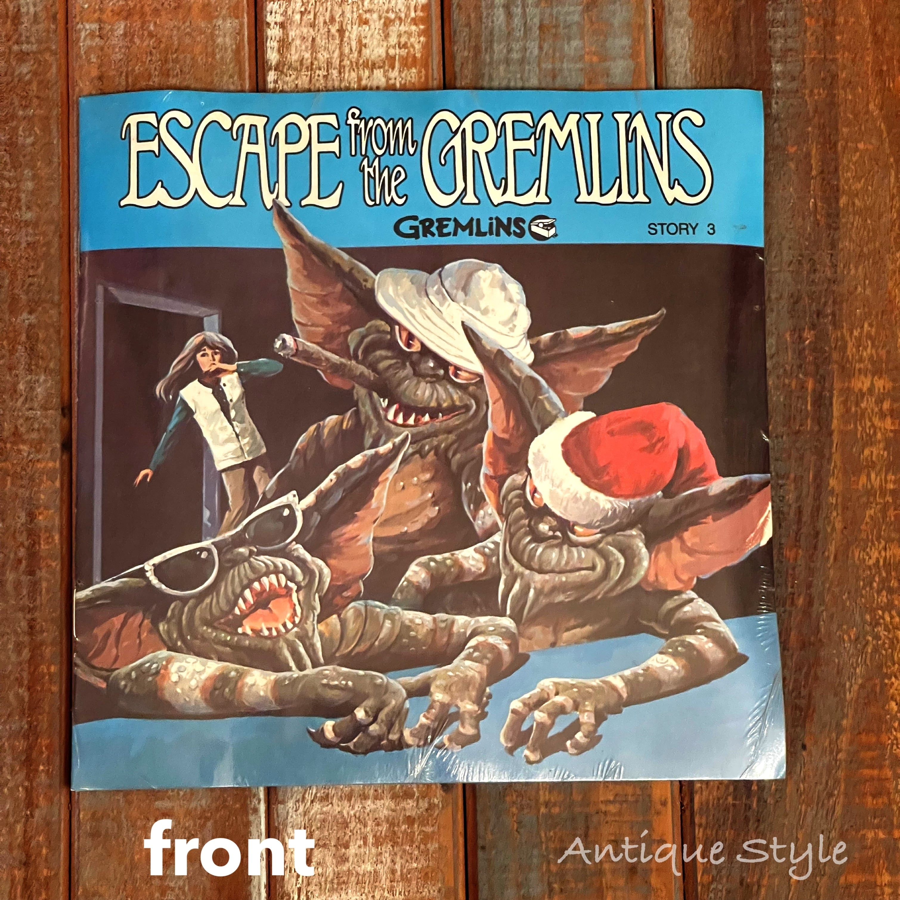 グレムリン 絵本 & レコード セット 3 GREMLINS 未開封 Escape from