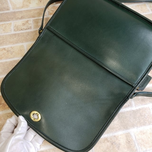 オールドコーチ ☆ USA製 ターンロック レザー ショルダーバッグ