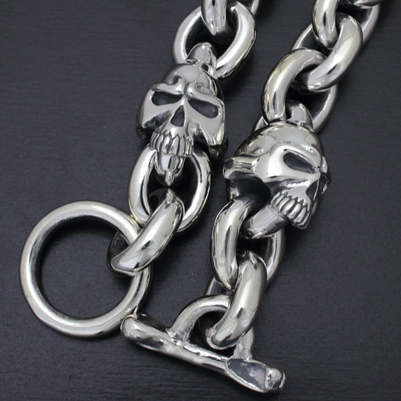 THIRTEENDESIGNS サーティーンデザインズ KB-2 MAD TWO SKULL BRACELET