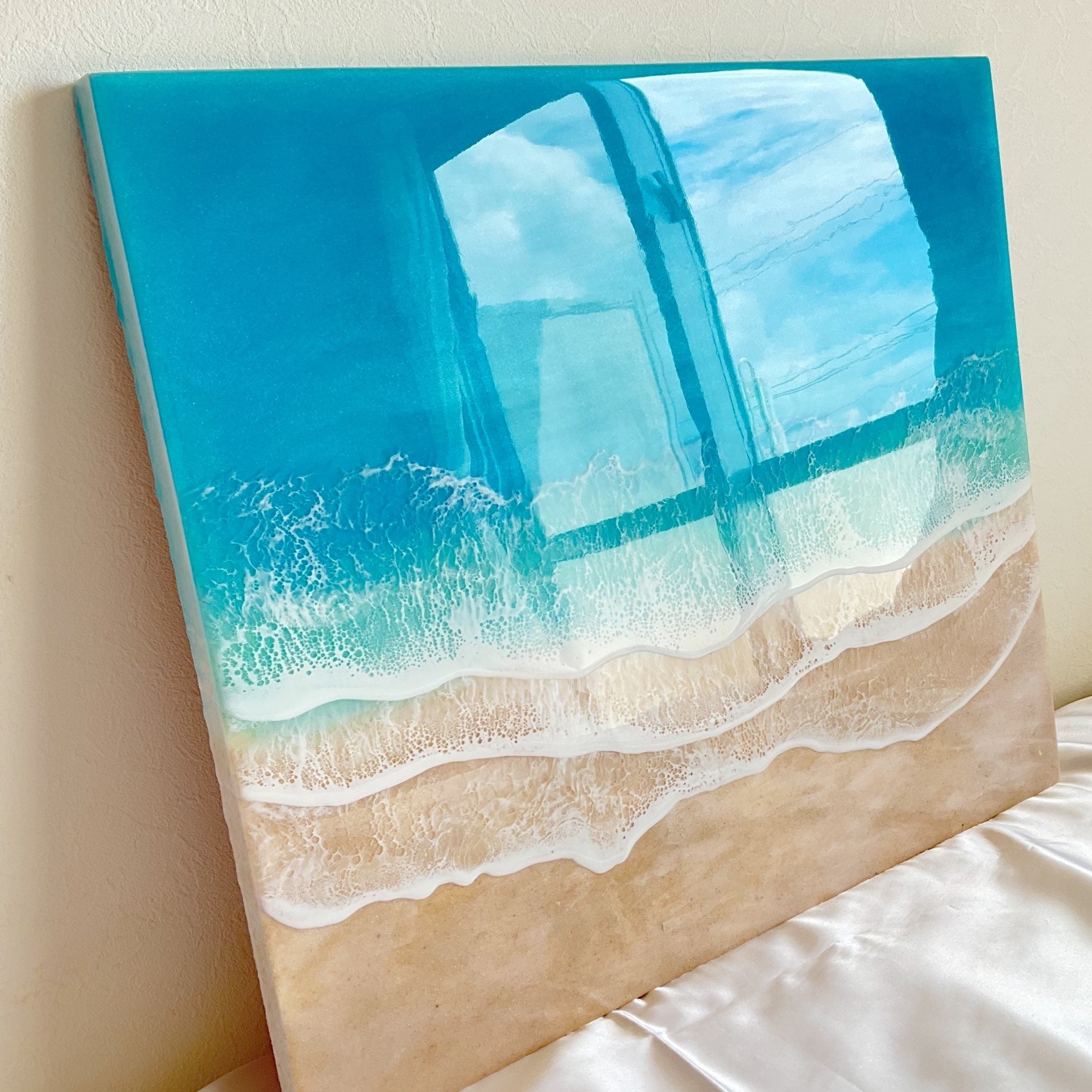 ビッグパネル 海のアートパネル レジンアート オーシャンレジンアート