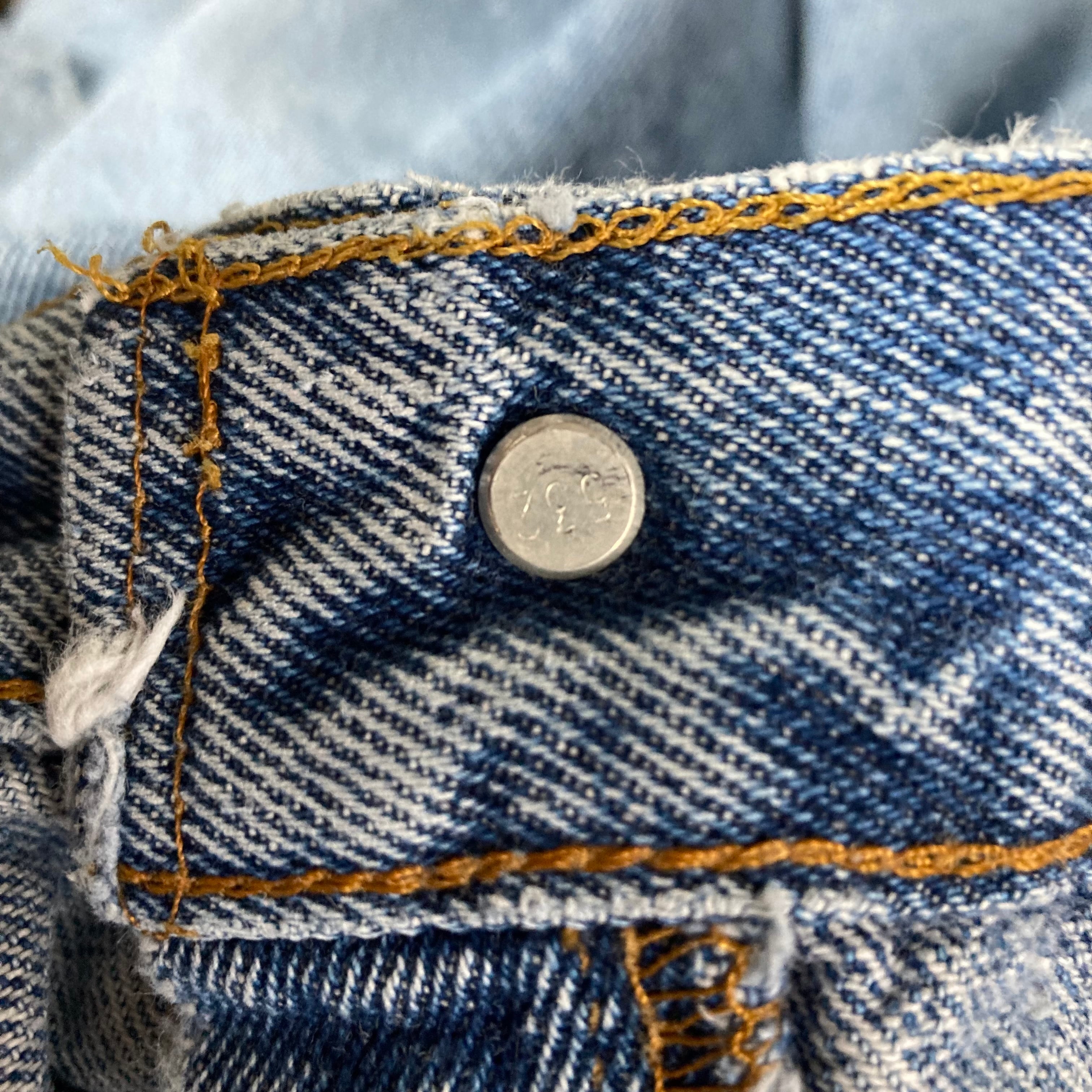 90s USA製 Levi's 501 デニムパンツ W36 L36 W88cm リーバイス