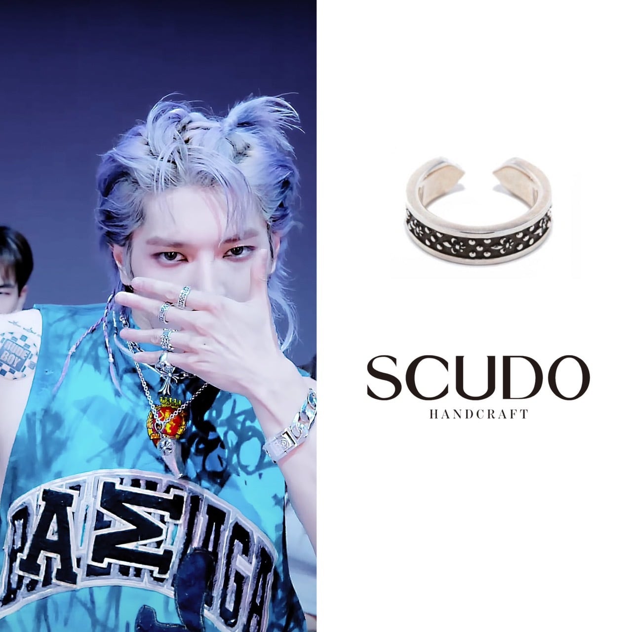 ☆NCT テヨン 着用！【SCUDO】dot open banding lily ring | もごつ