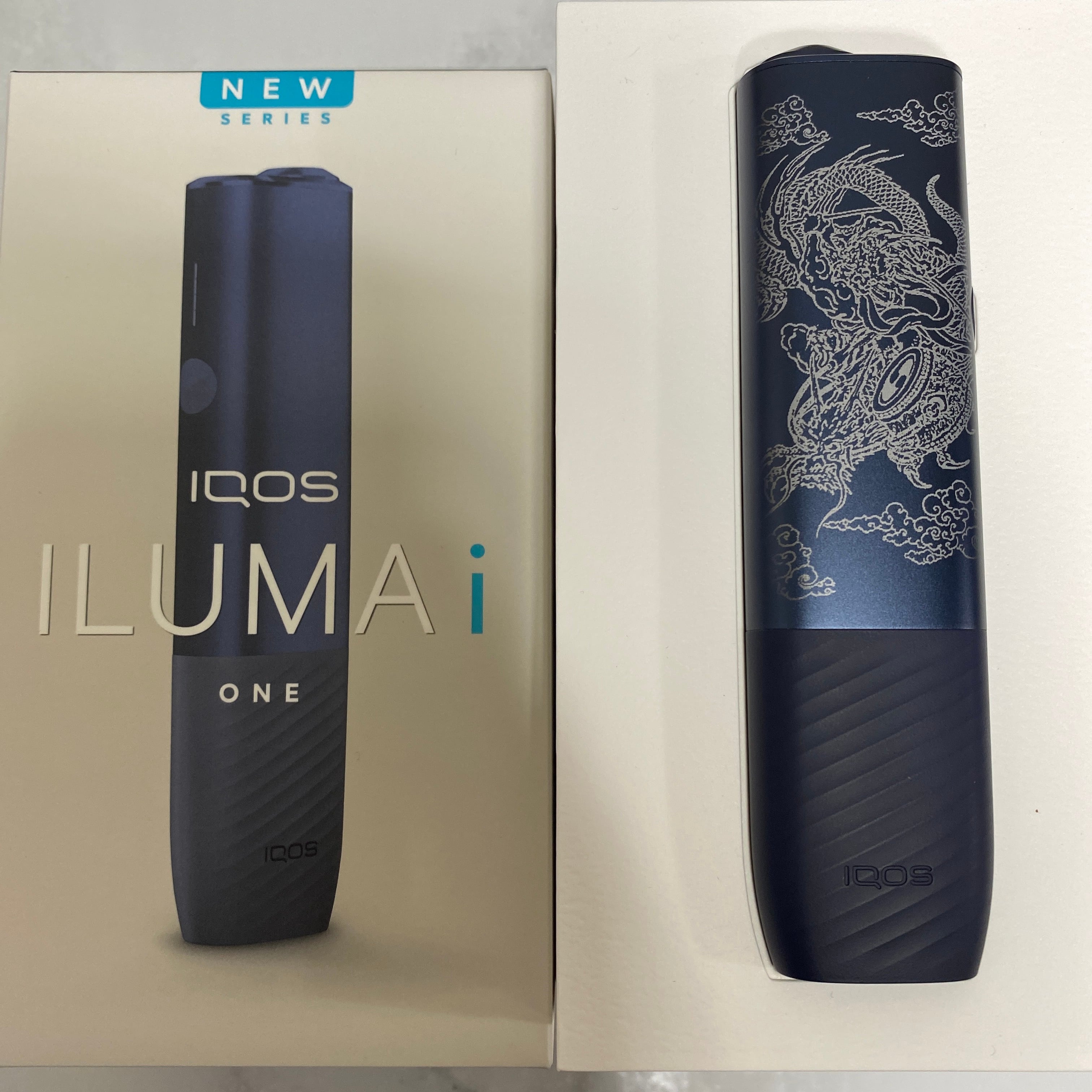 風神 雷神 龍 デザイン レーザー加工 iQOS ILUMA i ONE アイコス