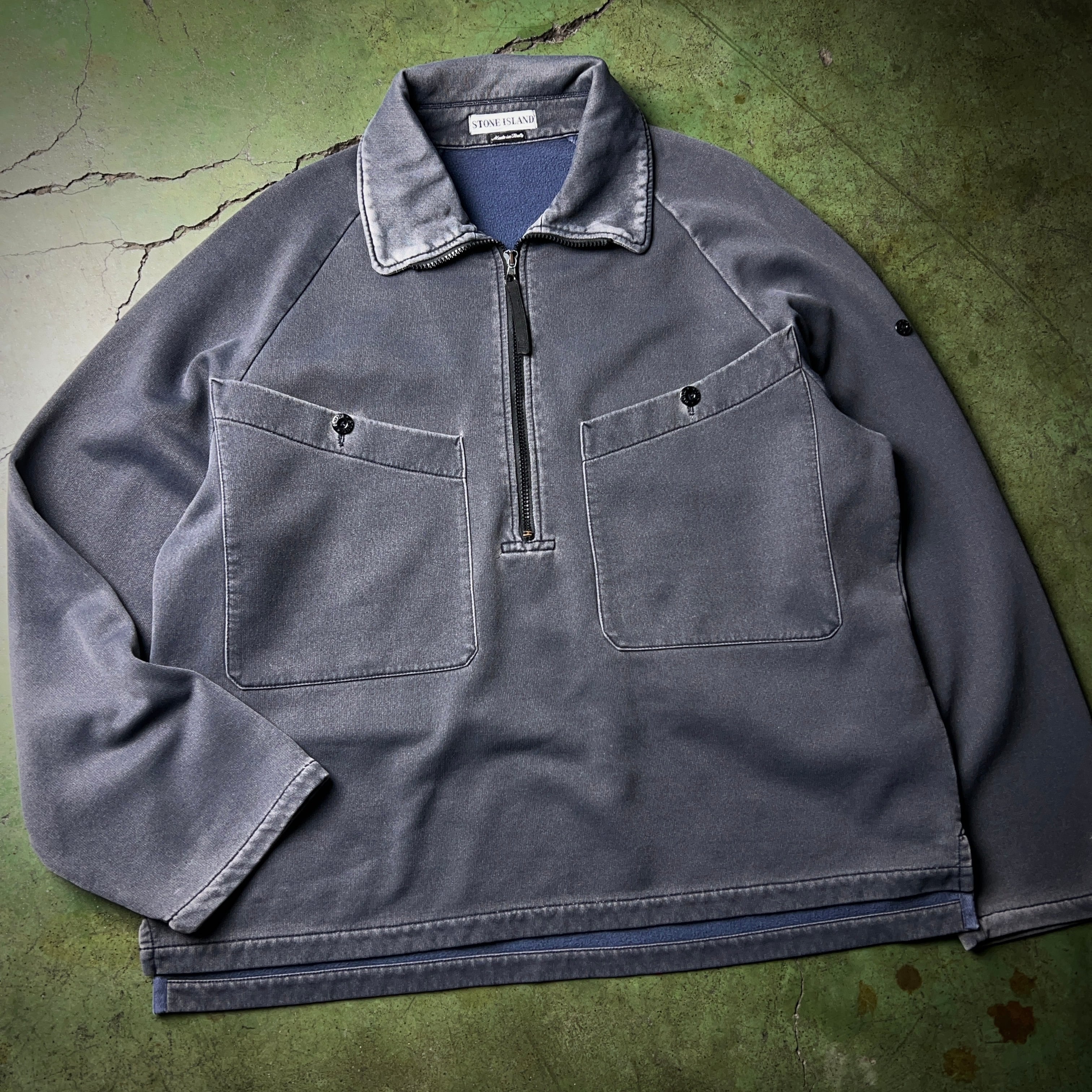 90's STONE ISLAND HALF ZIP SWEATSHIRT 90年代 ストーンアイランド