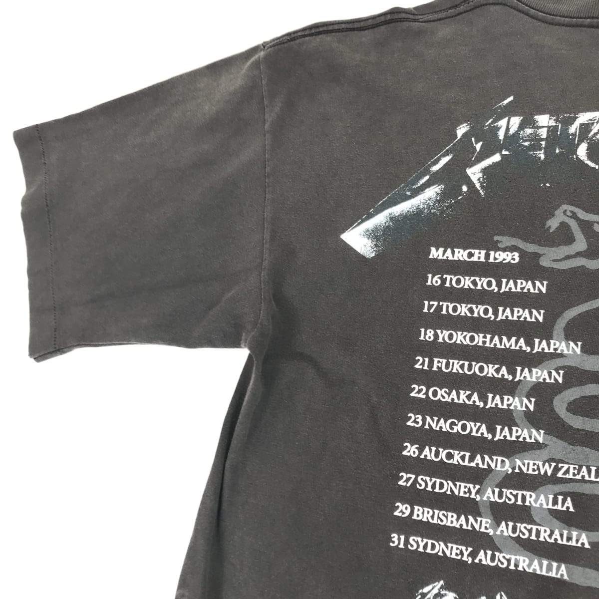 METALLICA メタリカ 1991 90年代 USA製 ブラック アルバム 1993 ツアー