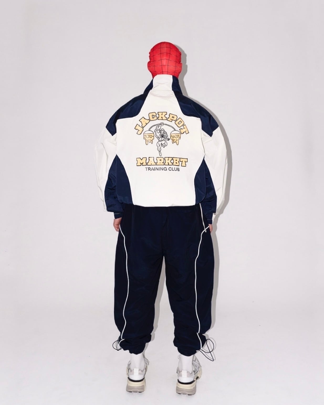 レトロジムナイロンジャケット ホワイト | JACKPOT MARKET