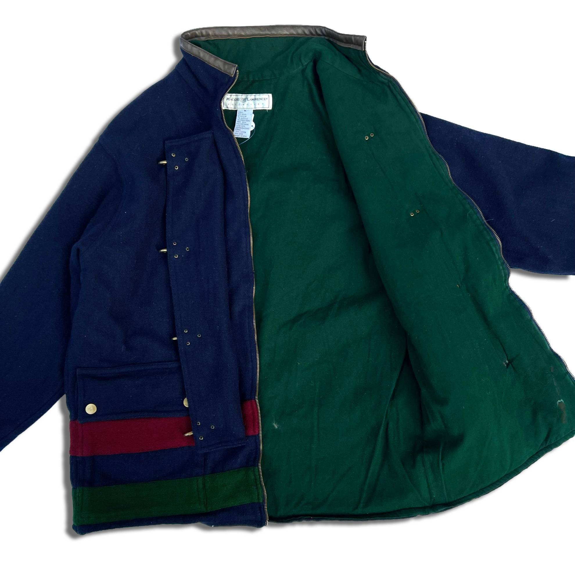 80s 90s Maggie Lawrence ファイアーマンコート M マリンコーデ