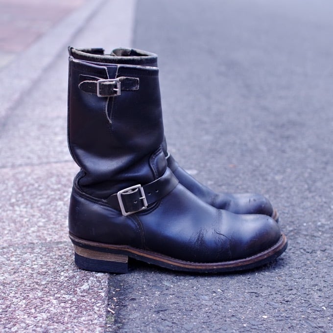 1990s Red Wing 2268 Engineer Boots 9 1/2 D !! / PT91 茶芯？レッド
