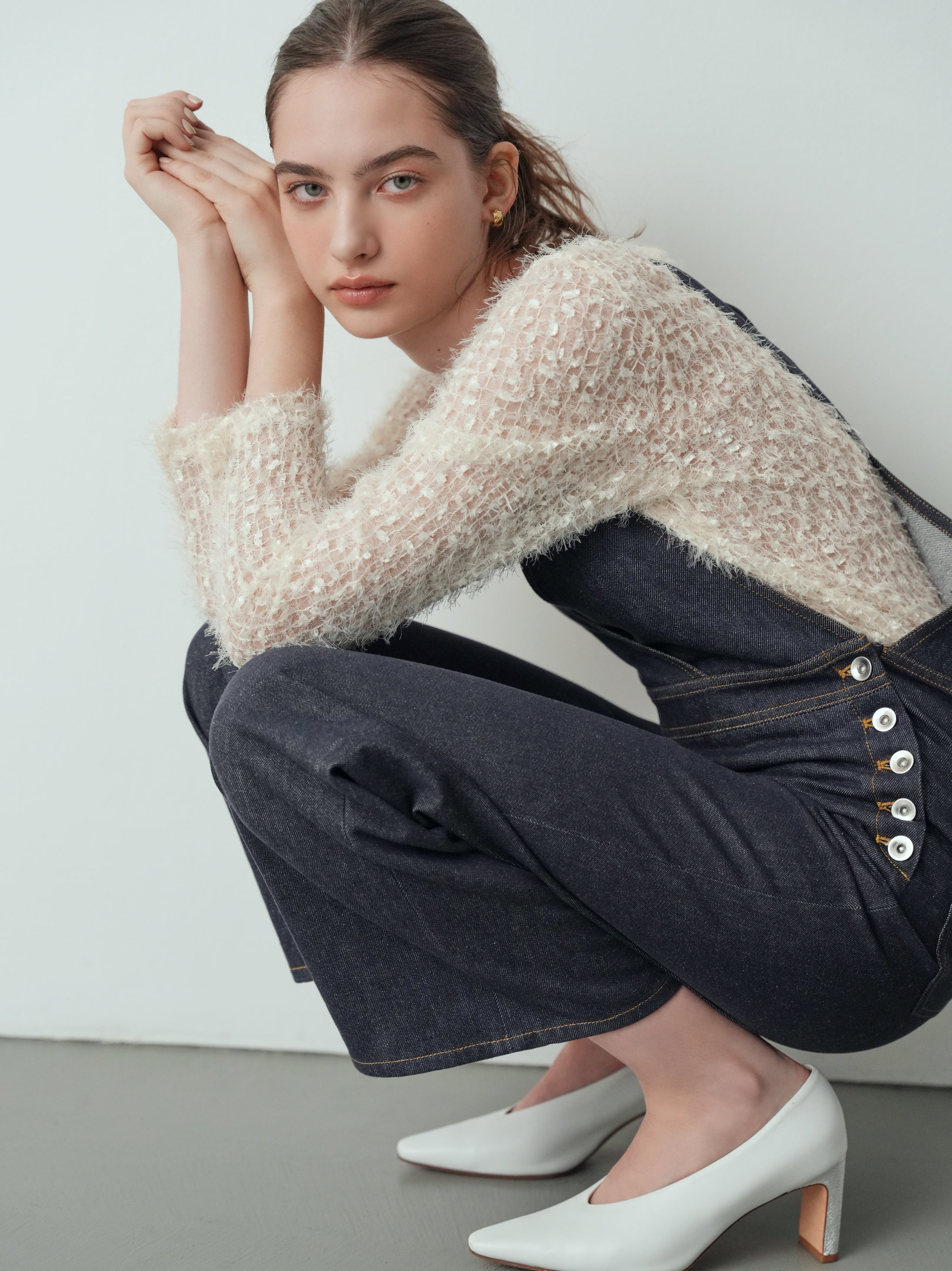 チュールシアートップス Beatrice ホワイト | Cygne