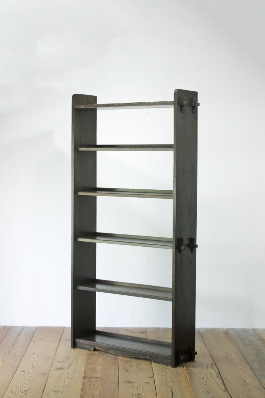 レトロ 楔本棚 本棚 くさび ブックシェルフ ヴィンテージ 飾り棚 食器