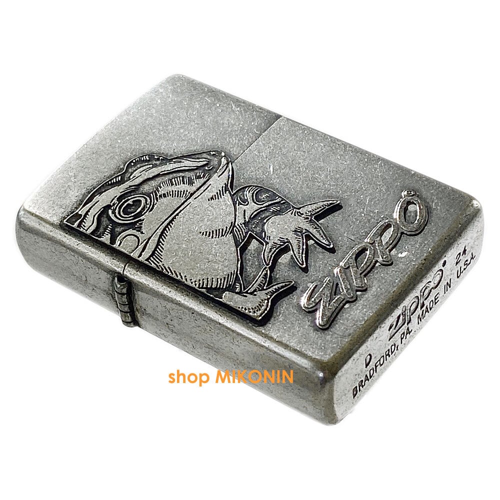 ZIPPO フロッグ クラシックメタル SV クローム ユーズド仕上げ カエル