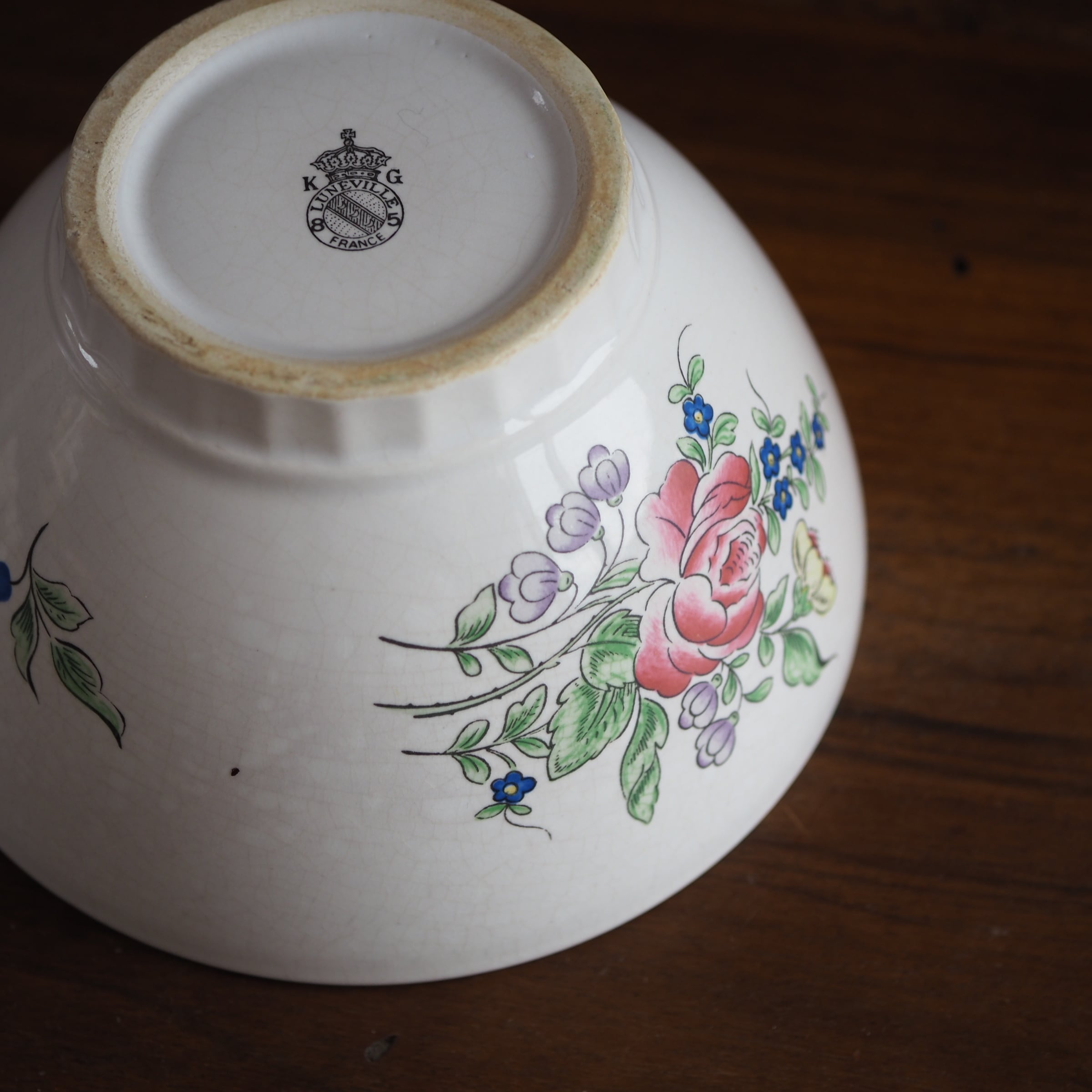 リュネヴィルのカフェオレボウル 