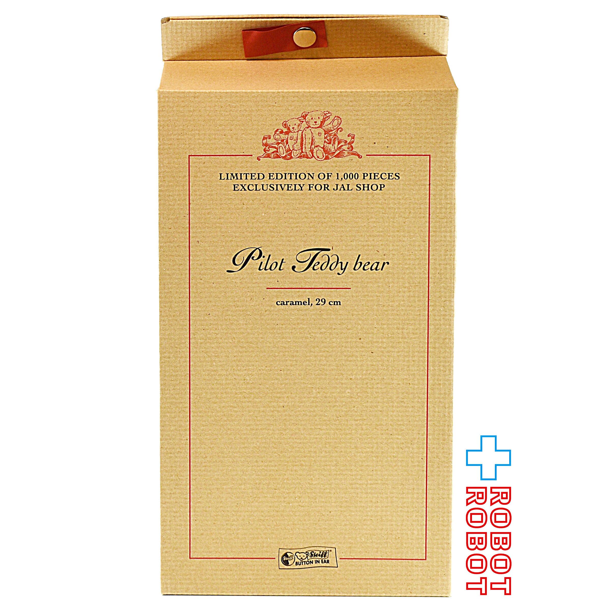 シュタイフ Steiff テディベア JAL パイロット キャラメル 29cm 1000体