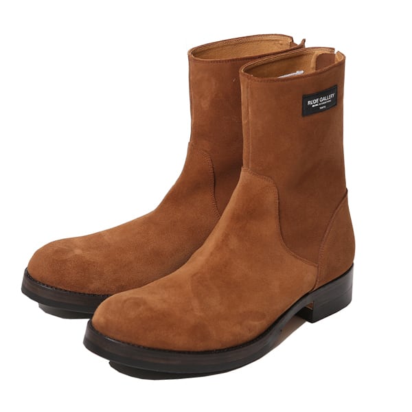 BACK ZIP BOOTS - SUEDE (BROWN) / RUDE GALLERY | CROSS ROAD BLUES