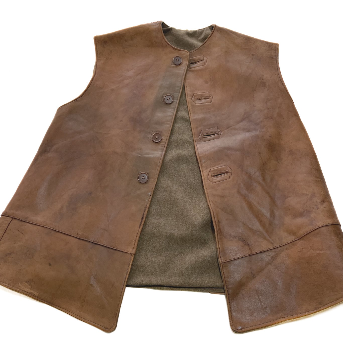 40s イギリス軍 レザー ジャーキンベストフランス軍 ドイツ軍 ユーロ