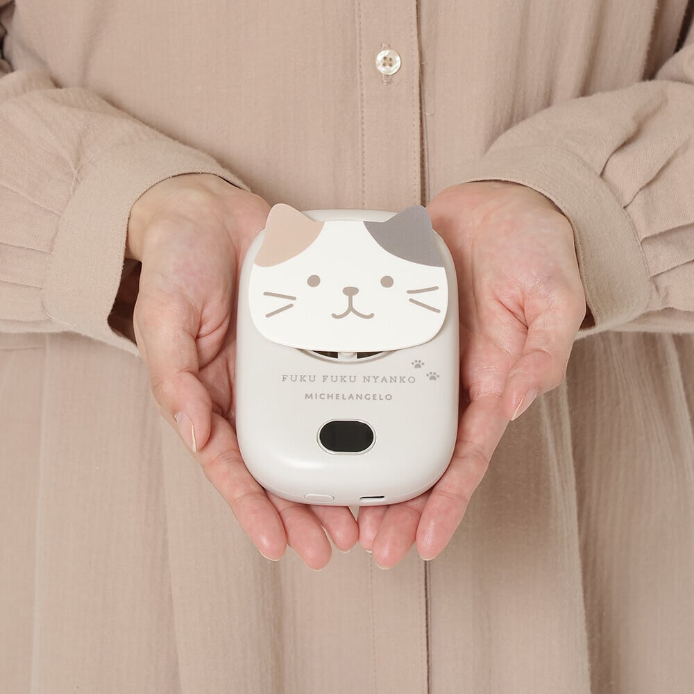 ふくふくにゃんこ 3WAYハンズフリーファン ハンディファン ねこのもり