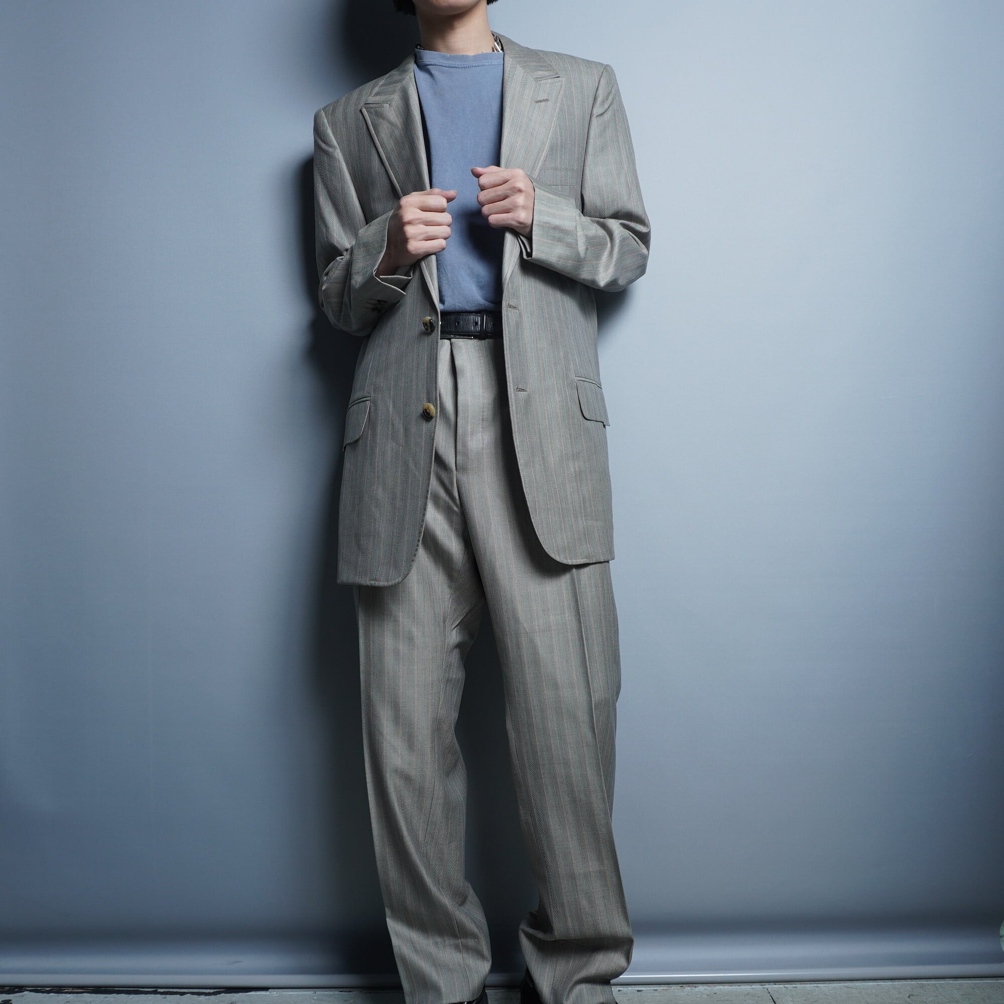 Yves Saint Laurent】イヴサンローラン ウール シルク 光沢ピン