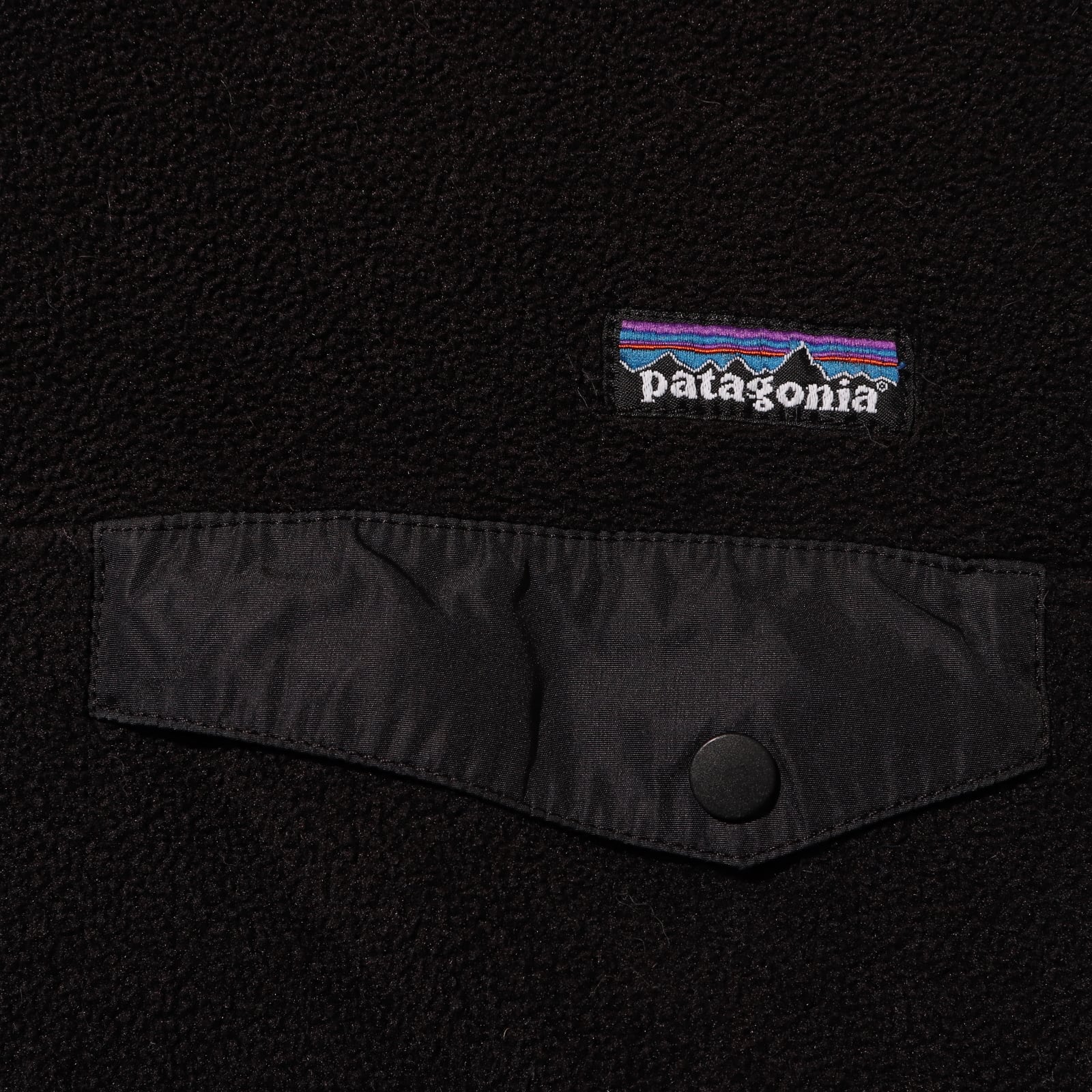 美品 M 00年 オールブラック シンチラ スナップT patagonia 黒