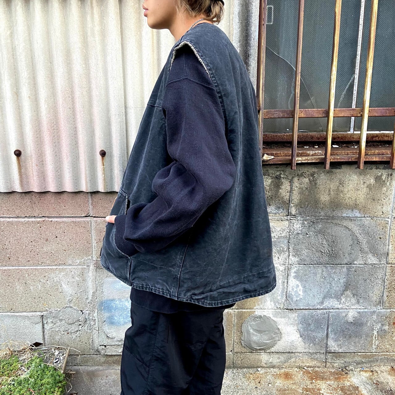 ビッグサイズ Carhartt カーハート ダック地 ボアワークベスト メンズ