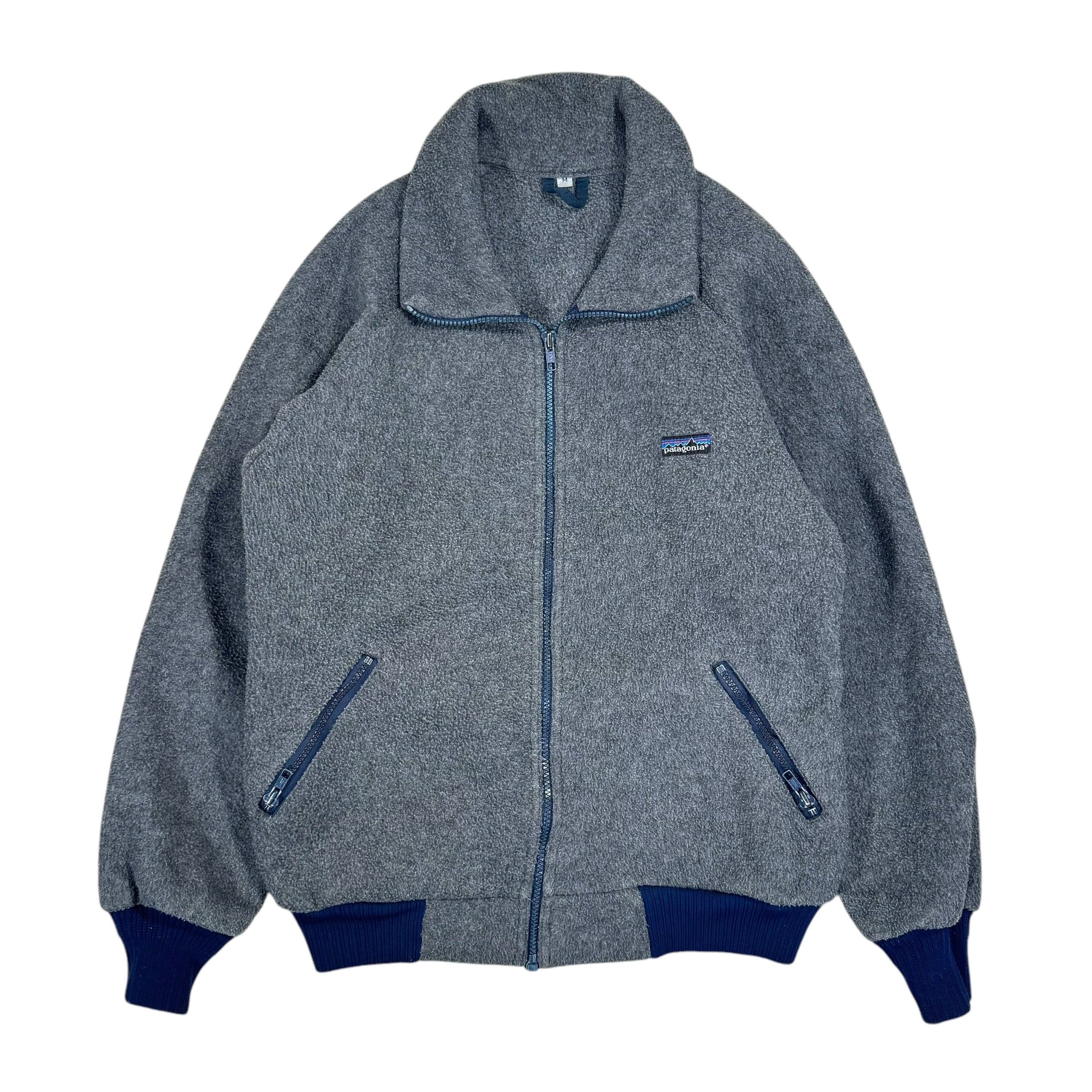 80s patagonia パタゴニア フリース ジャケット M グレー | 古着屋