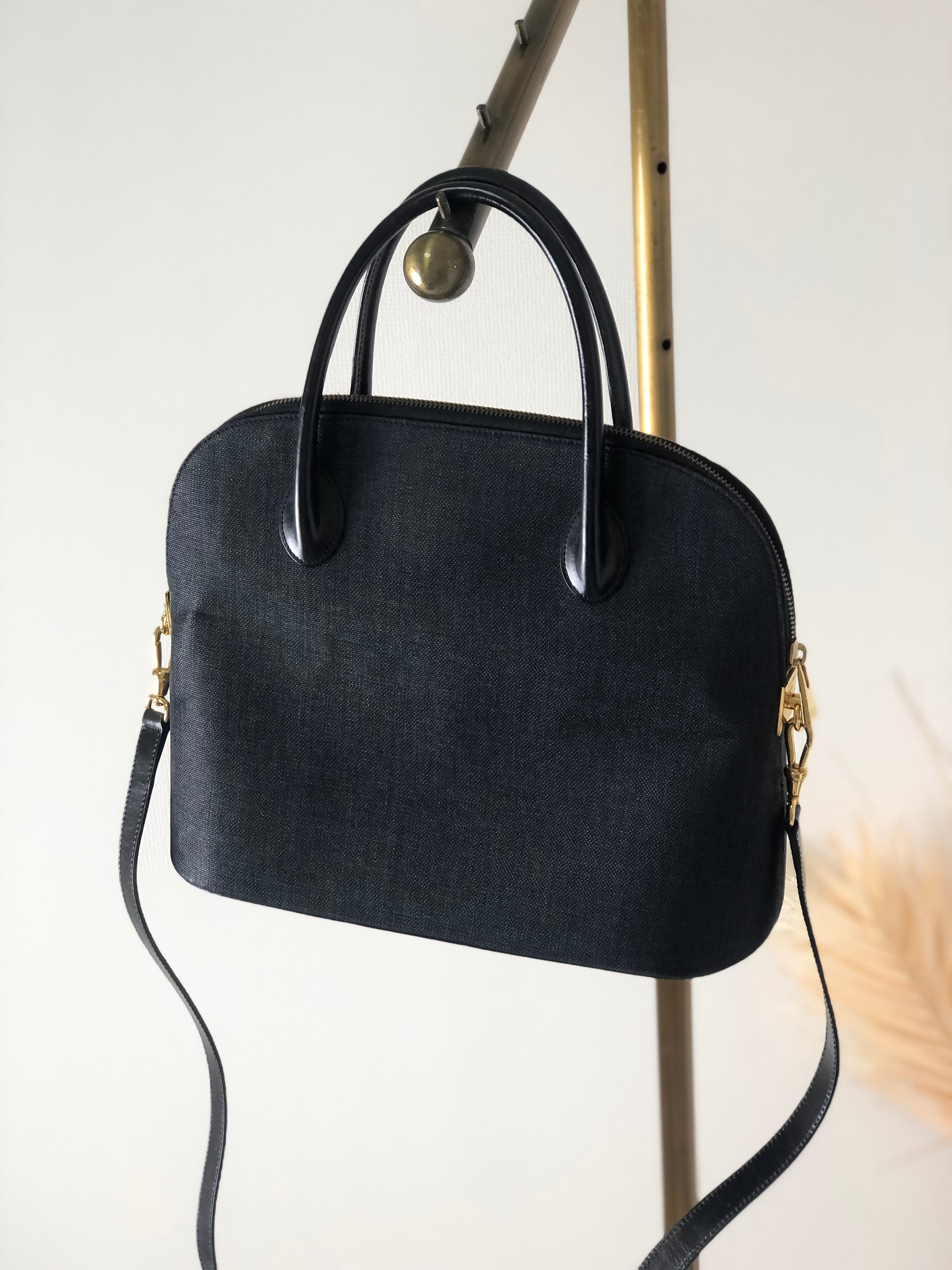 CELINE セリーヌ ガンチーニ ボリード 2way ショルダーバッグ ブラック