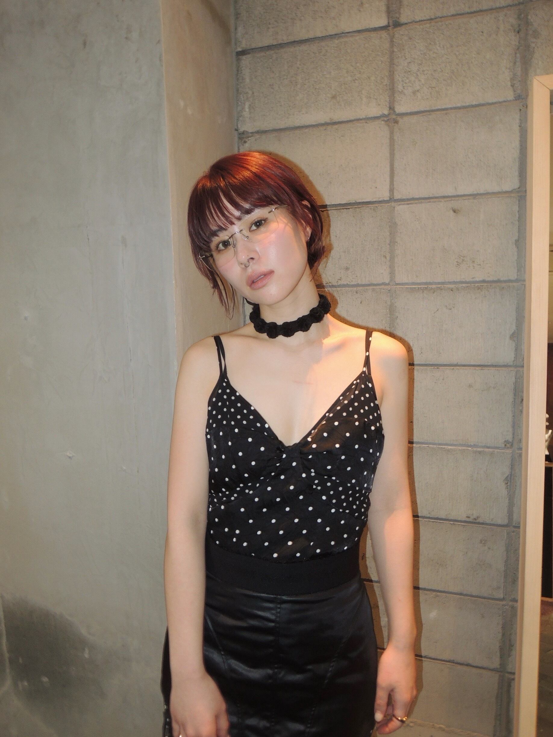 25SS】FETICO フェティコ / SHEER COMBINED SLIP DRESS / キャミソール