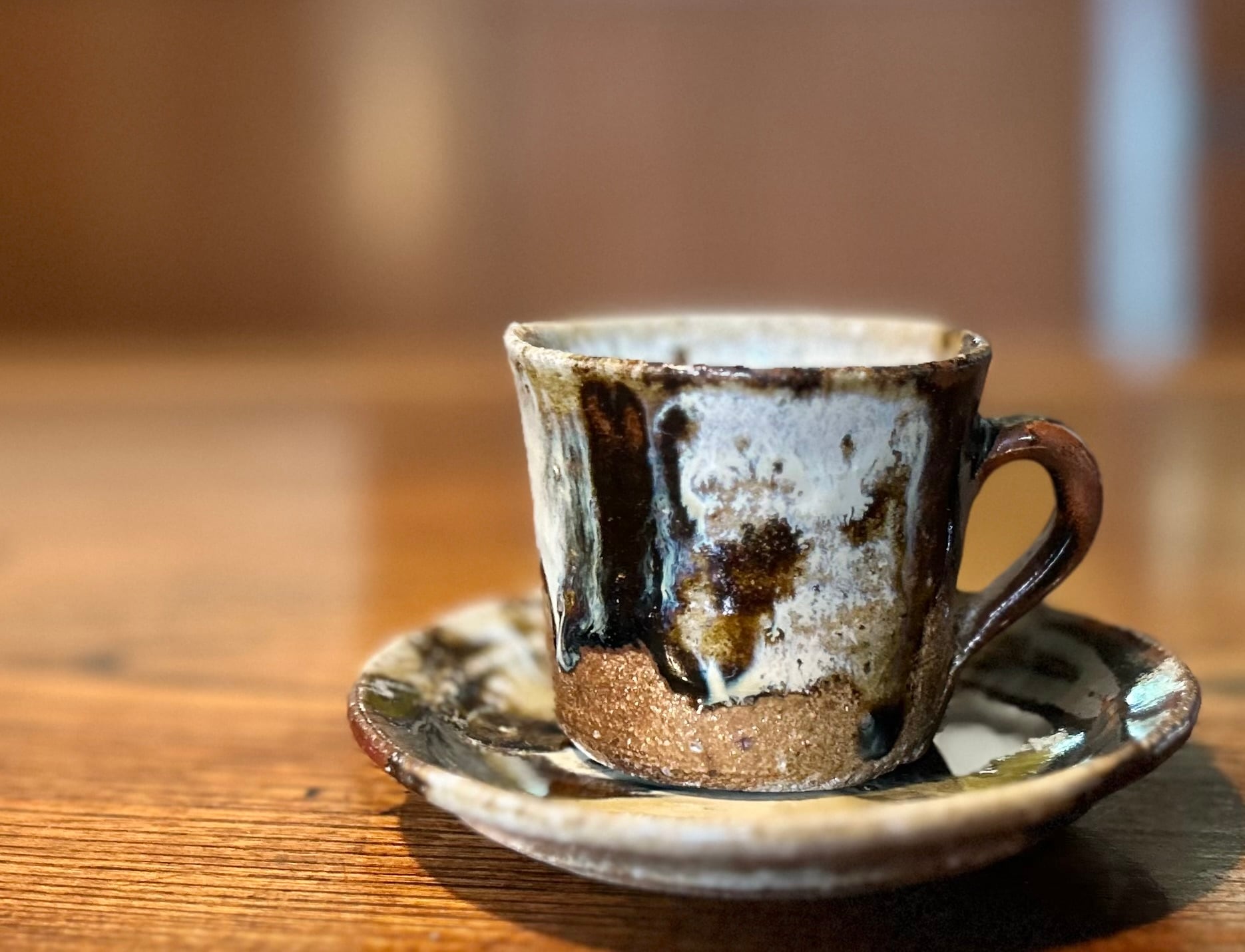 朝鮮唐津エスプレッソ カップ＆ソーサー／Chosen-karatsu espresso cup