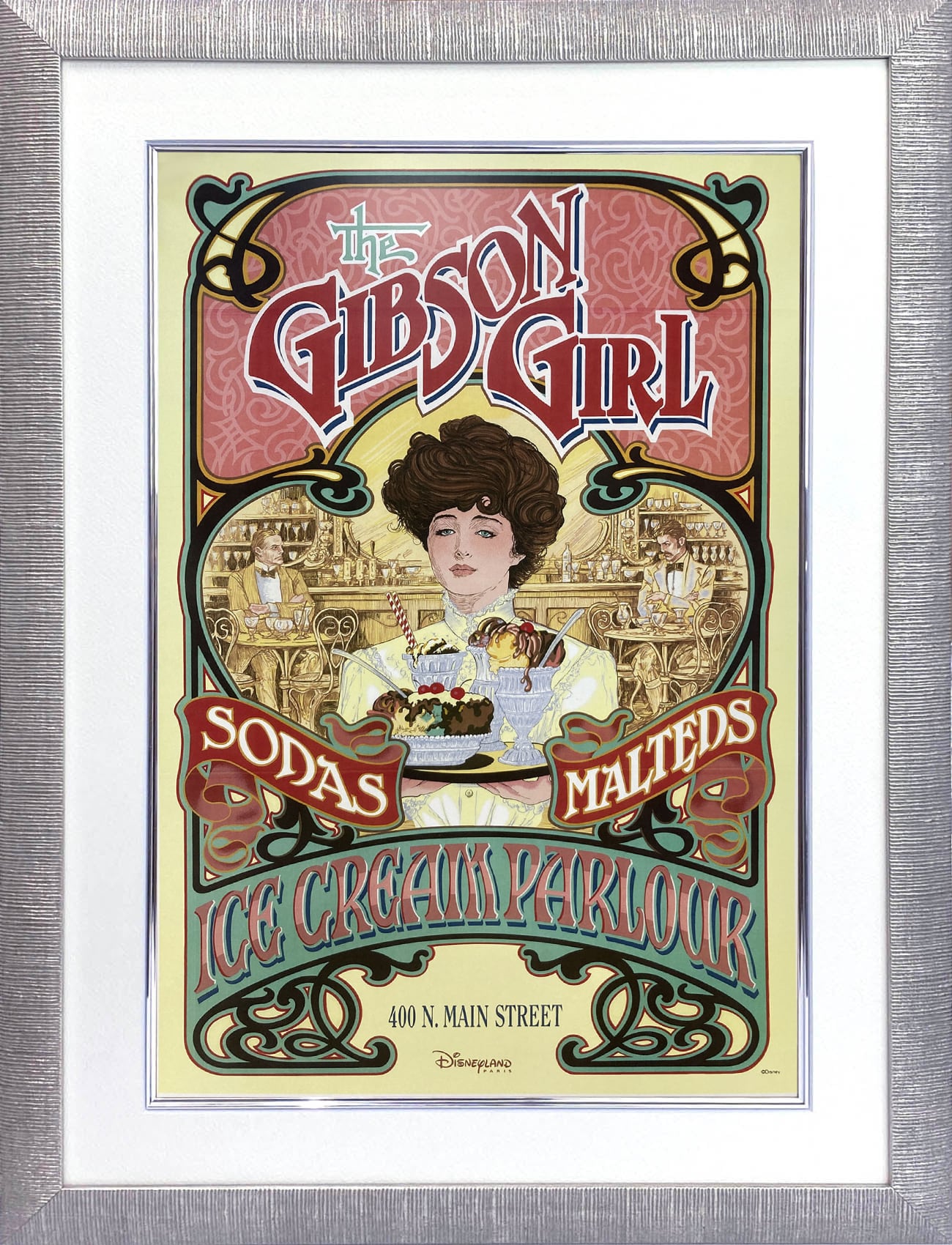 ディズニー テーマパーク「ギブソン ガール アイスクリームパーラー